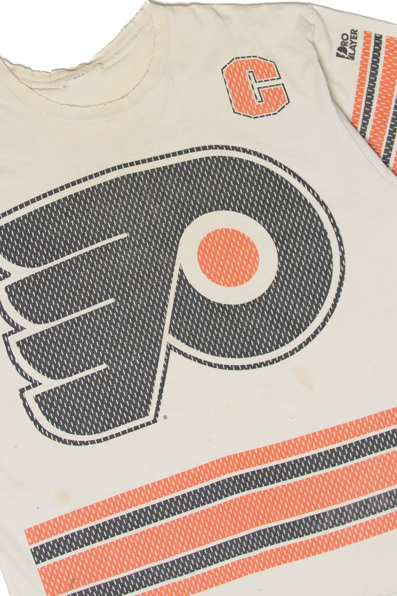 Vintage Distressed Philadelphia Flyers Lindros 88 NHL T-Shirt (1990s)
