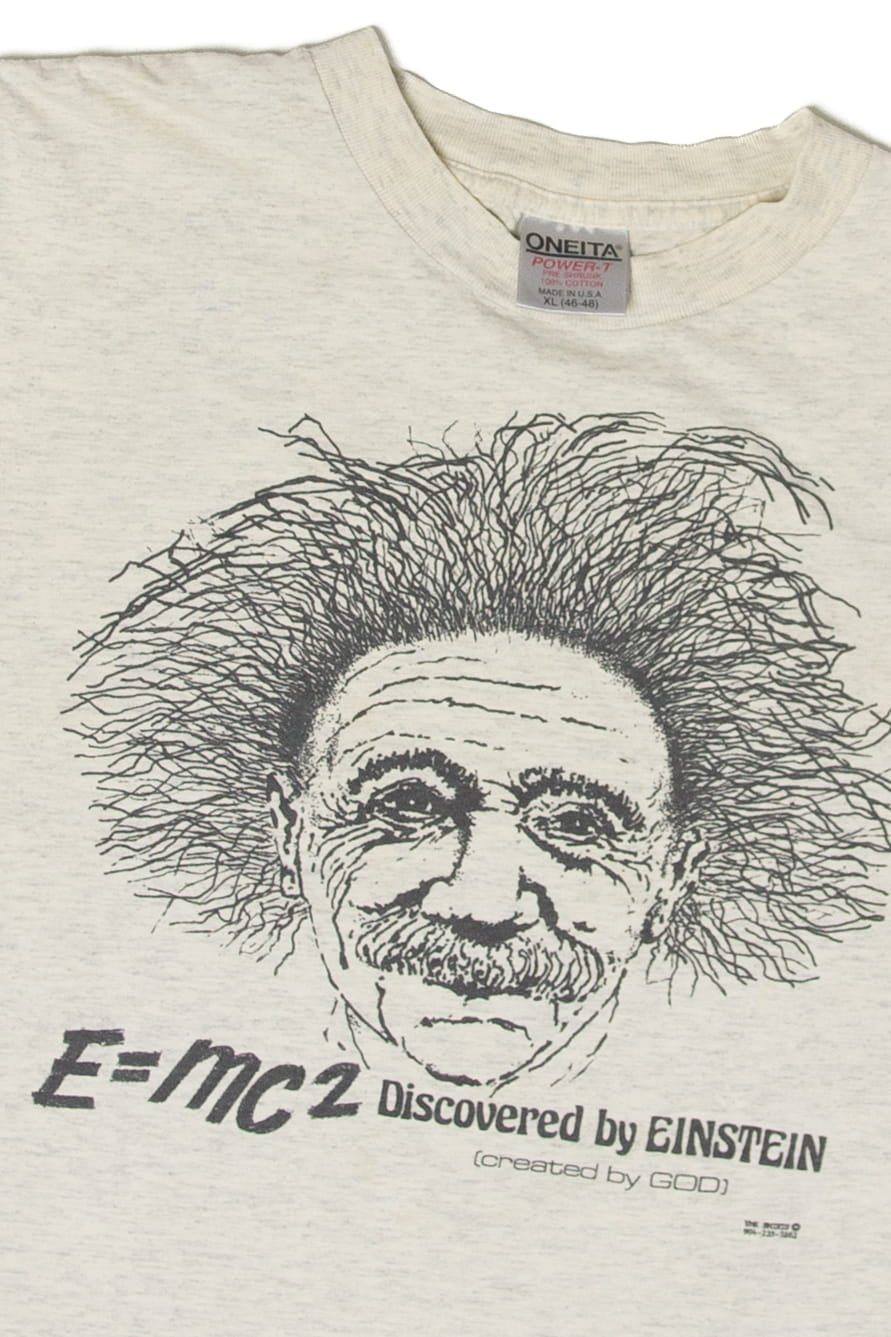 Vintage "E=MC2 Discovered By Einstein" T-Shirt (1990s)