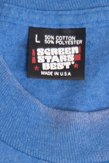 Vintage "Mauphin Funeral Homes" Sun Faded Single Stitch Screen Stars T-Shirt (1990s)