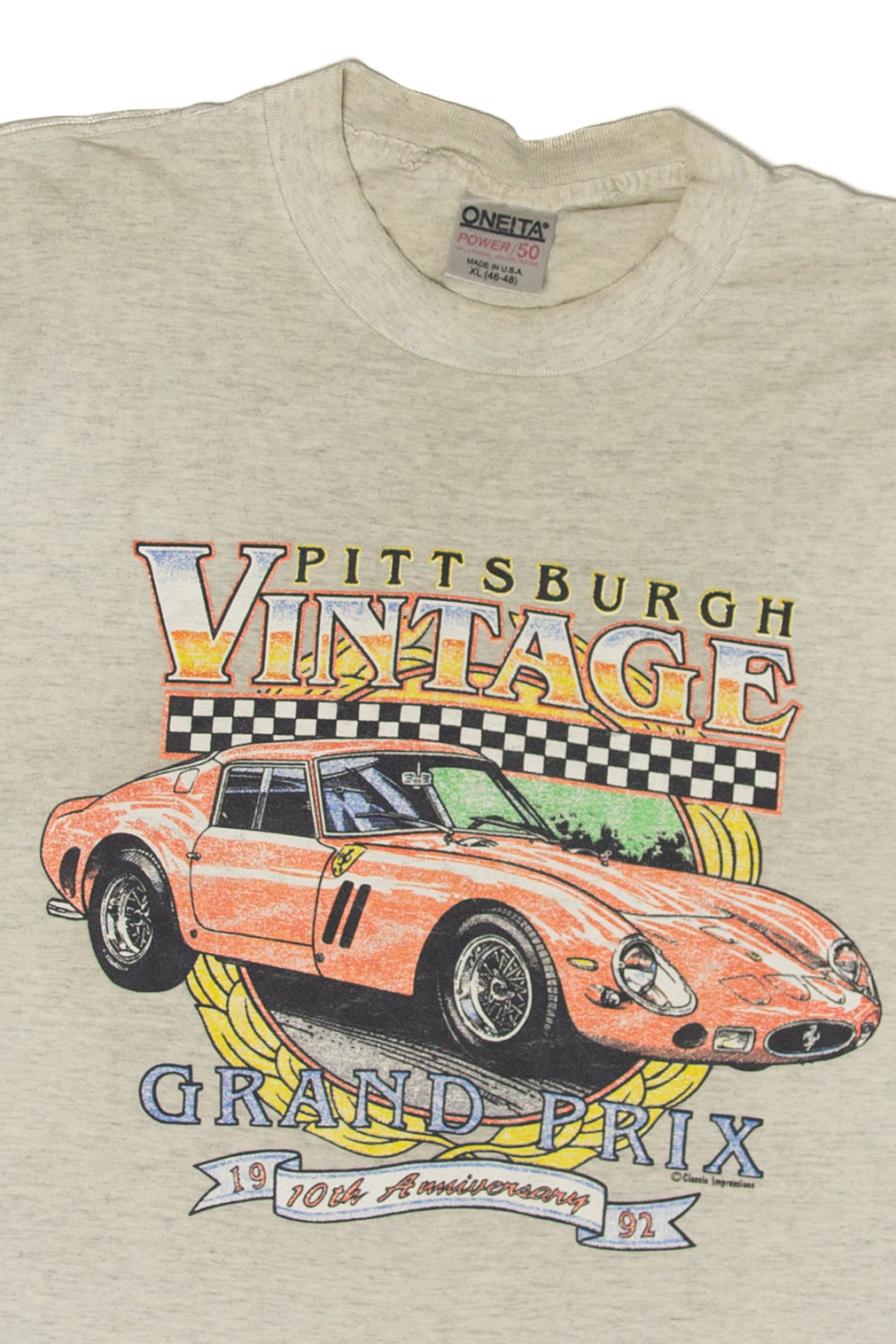 Vintage Pittsburg Grand Prix 1992 T-Shirt (1990s)