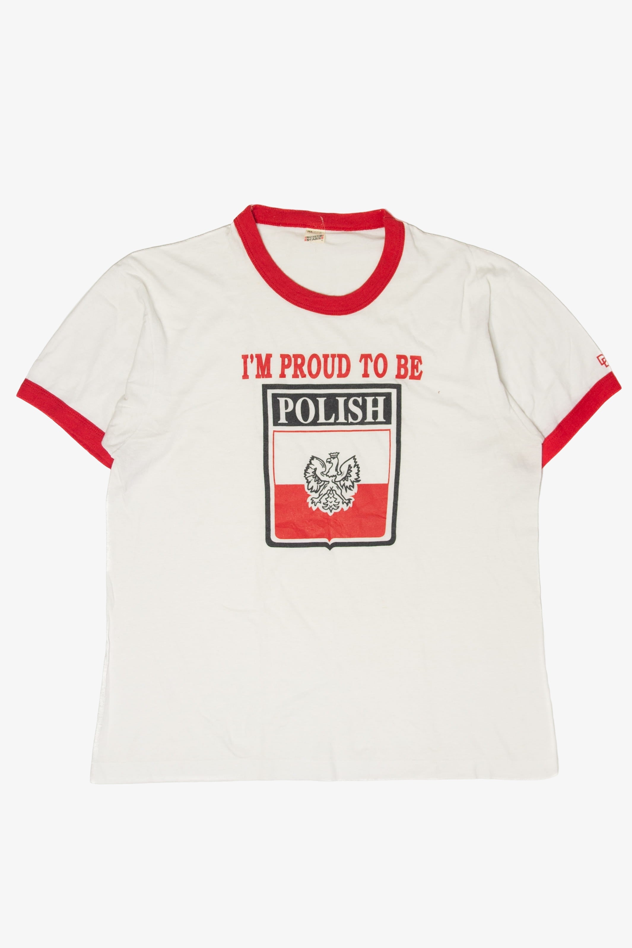 Vintage "I'm Proud To Be Polish T-Shirt (1990s)