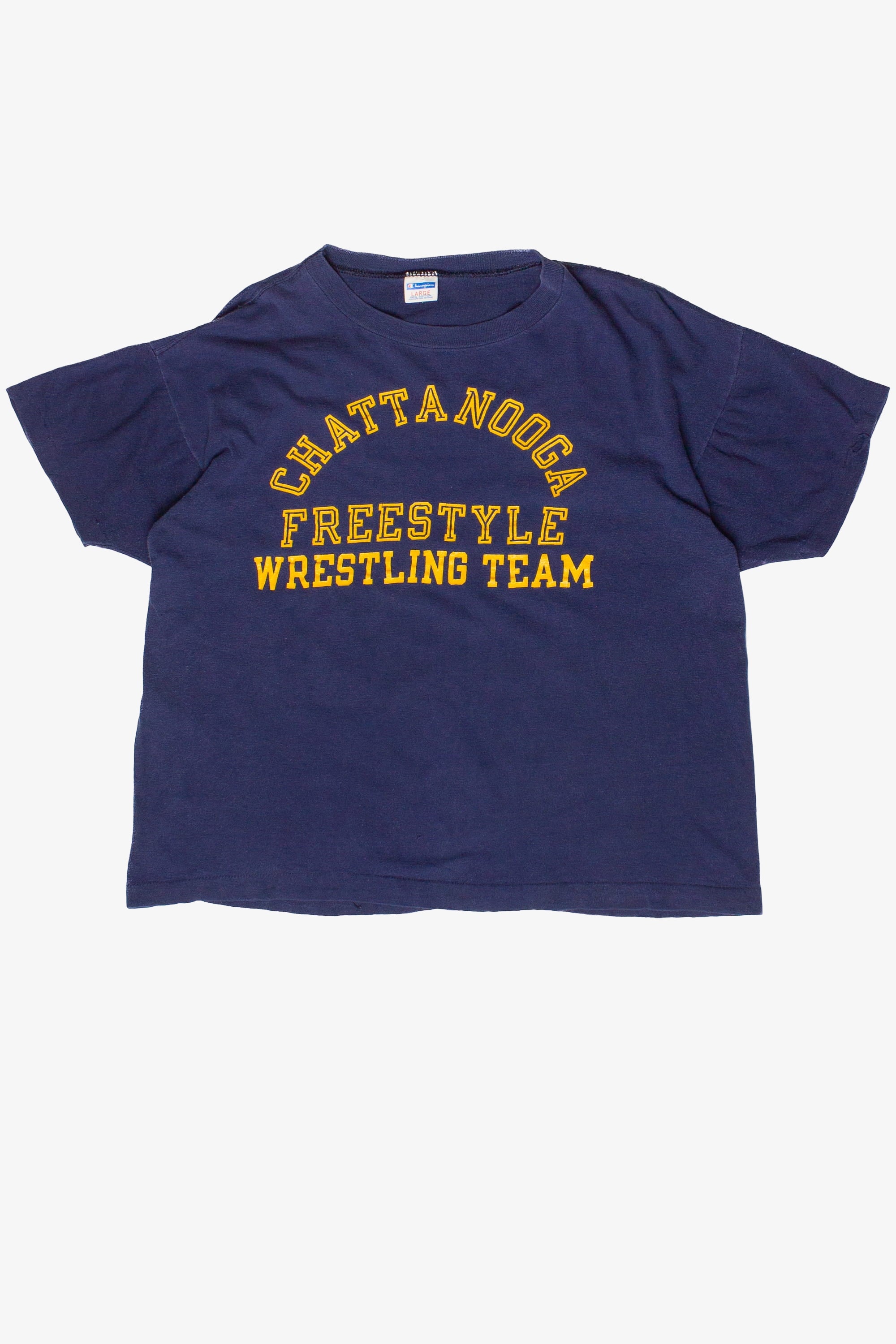 Vintage Chattanooga Freestyle Wrestling Team Champion T-Shirt (1980s)