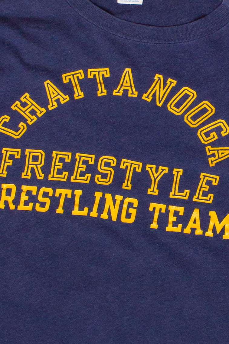 Vintage Chattanooga Freestyle Wrestling Team Champion T-Shirt (1980s)