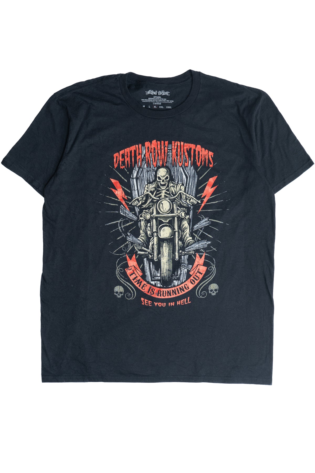 Death Row Kustoms Motorcycle T-Shirt
