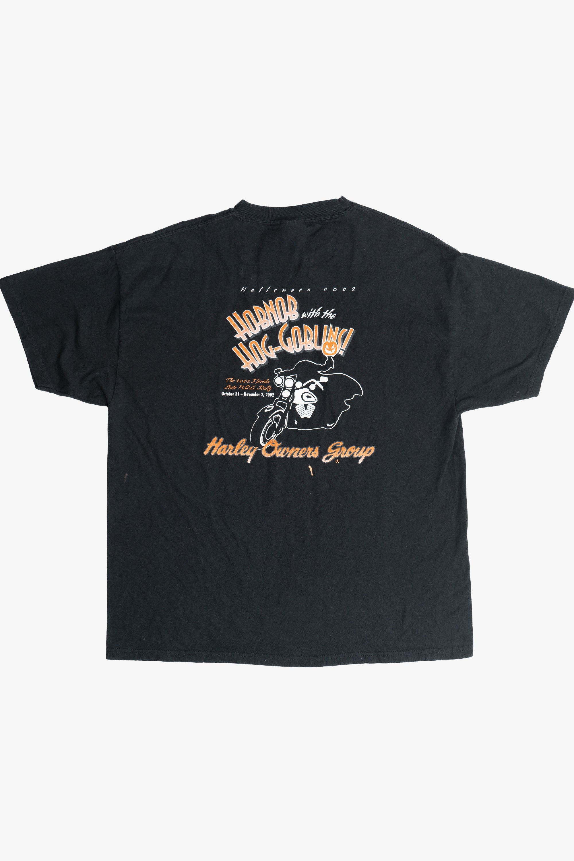 Vintage Harley Owners Group HOG Halloween Rally 2002 T-Shirt