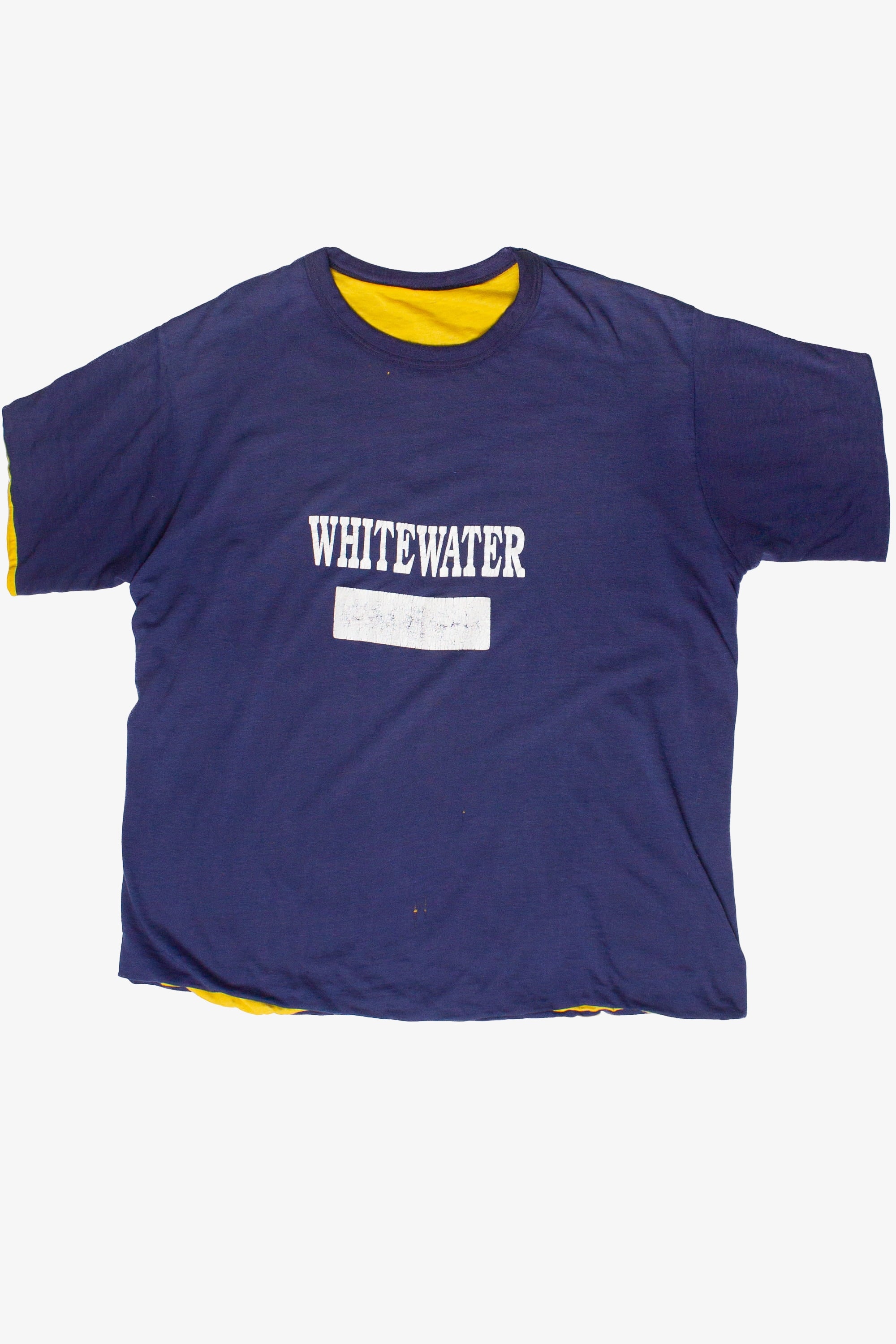 Vintage Reversible/Double Layer Distressed Whitewater T-Shirt (1990s)