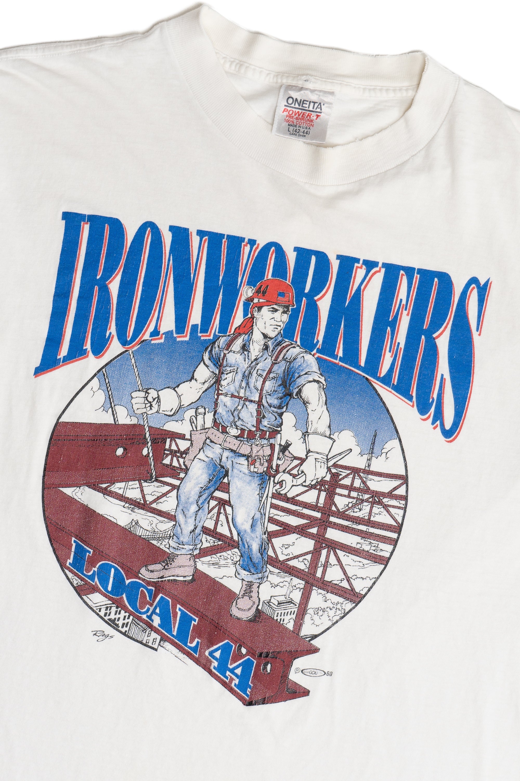 Vintage Ironworkers Union Local 44 T-Shirt (1990s)