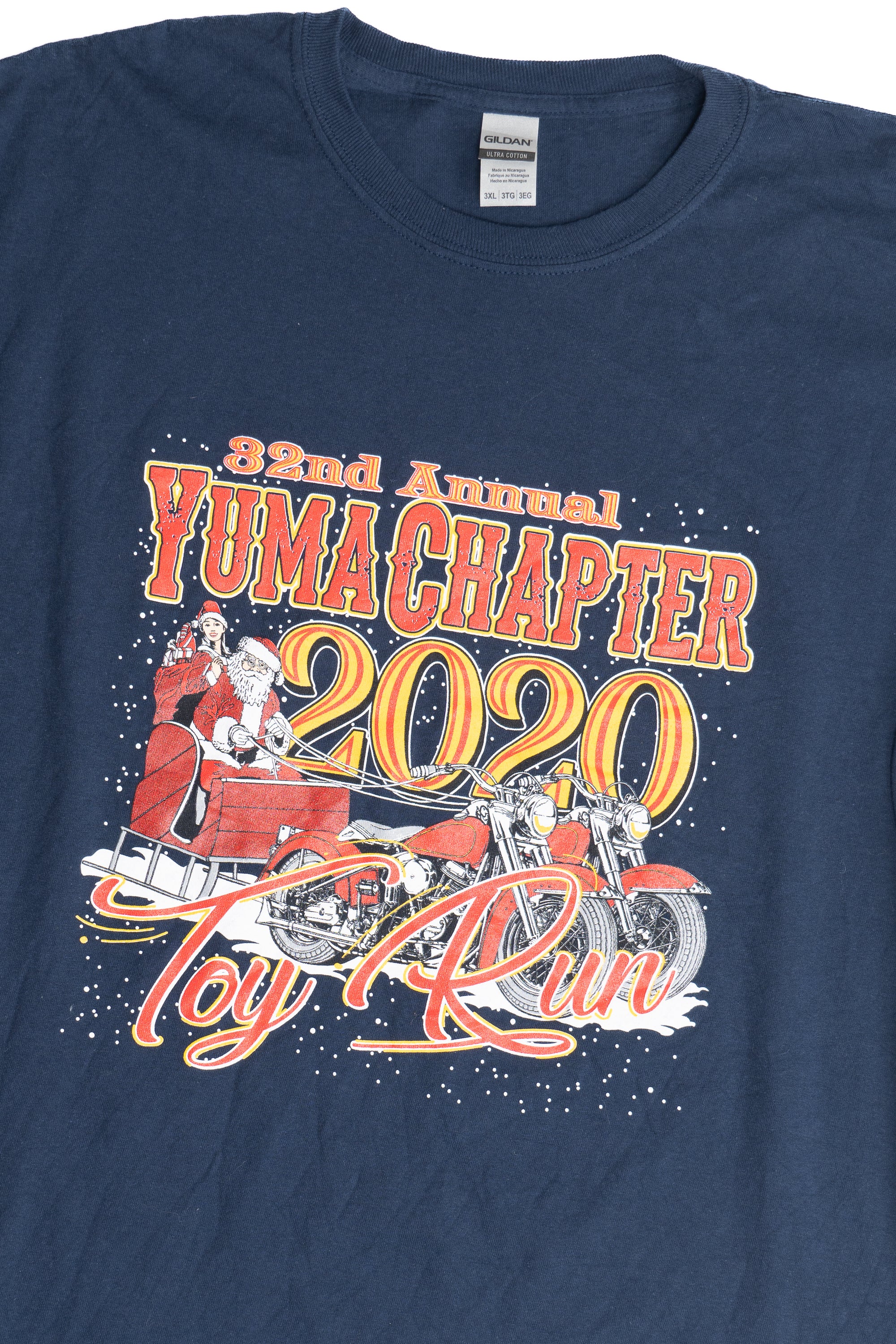 Santa With Motorcycles "Yuma Chapter Toy Run" Long Sleeve T-Shirt