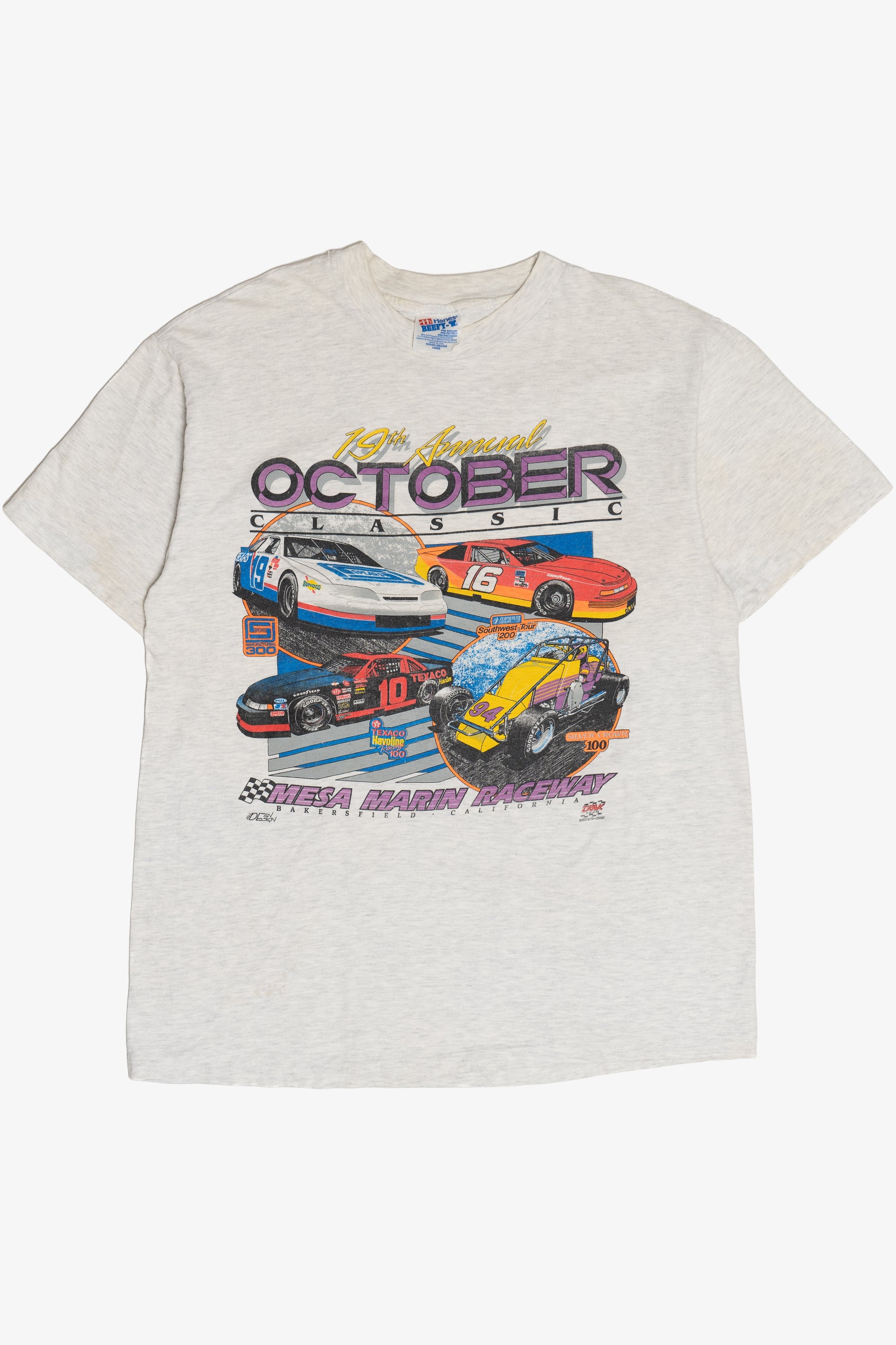 Vintage Mesa Marin Raceway Racecar T-Shirt (1990s)