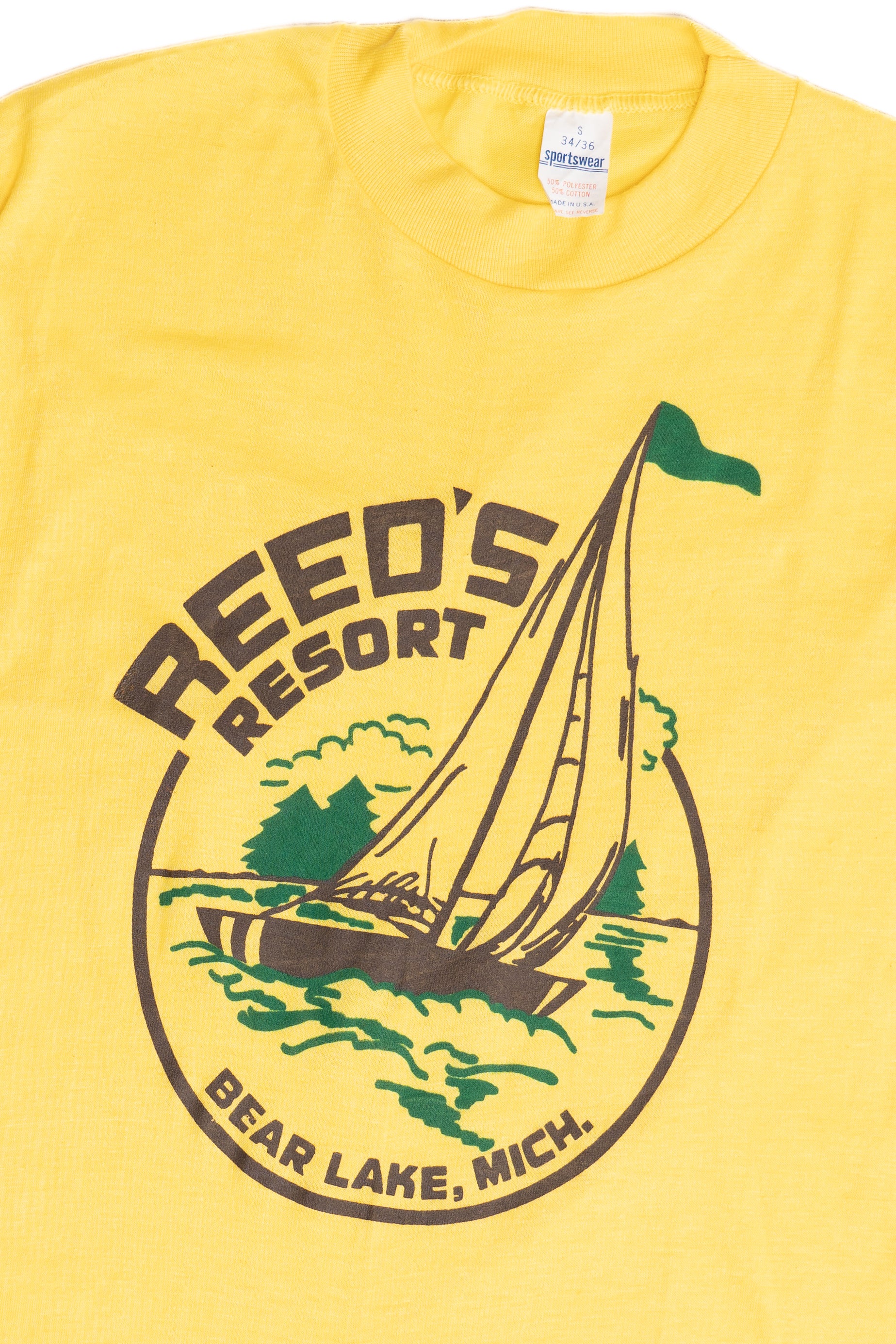 Vintage Reed's Resort Bear Lake, Mich. Sportswear T-Shirt (1980s)