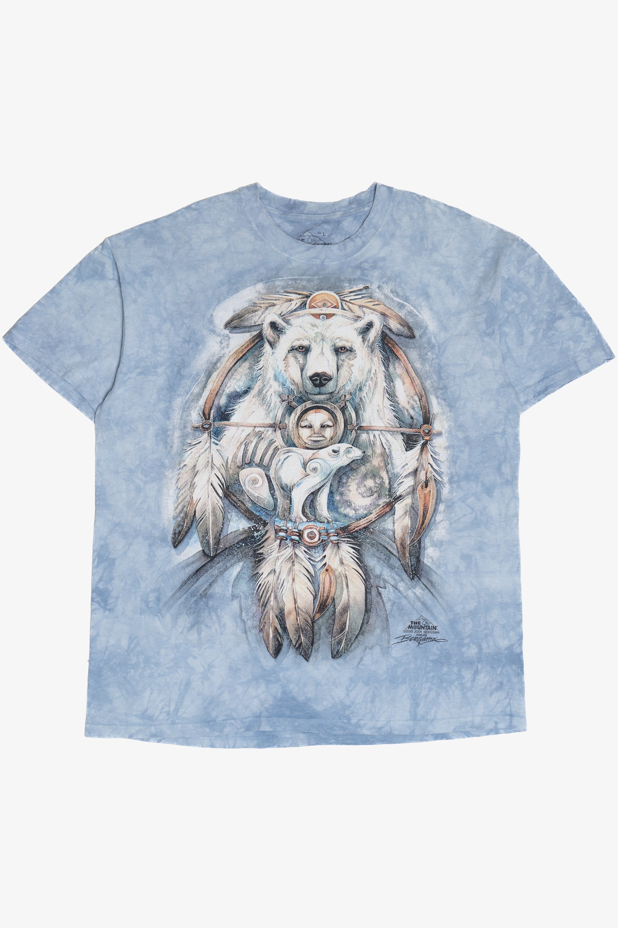 Dreamcatcher Polar Bear The Mountain Tie Dye T-Shirt