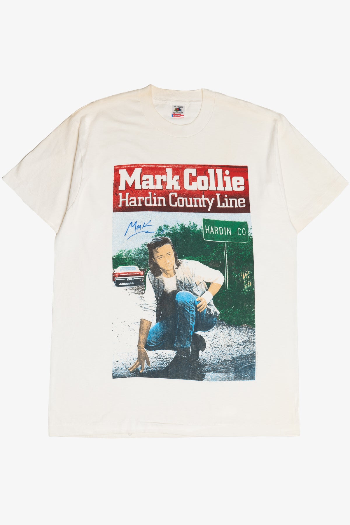 Vintage Signed Mark Collie Hardin County Line Band T-Shirt (1990s)