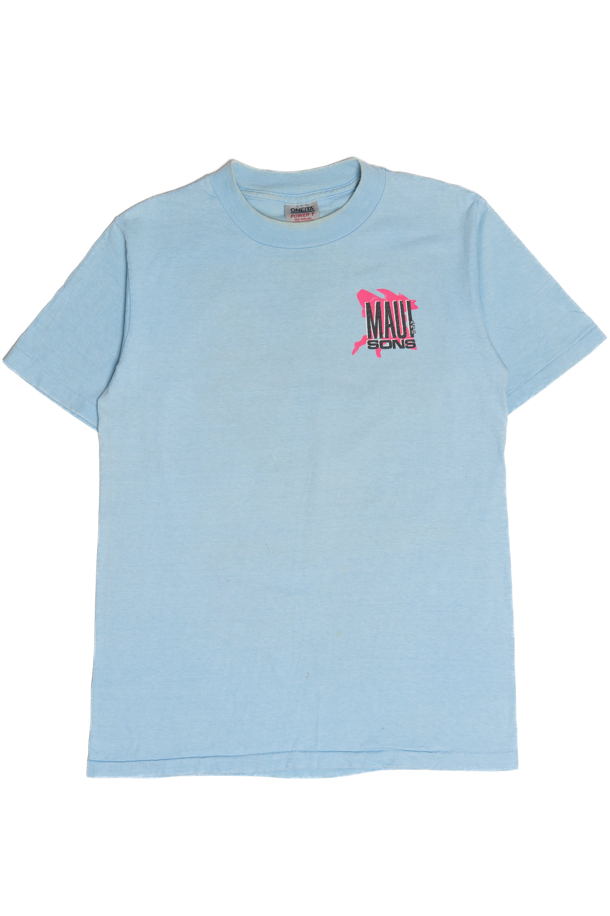 Vintage "Maui & And Sons" Neon Sunset T-Shirt (1990s)