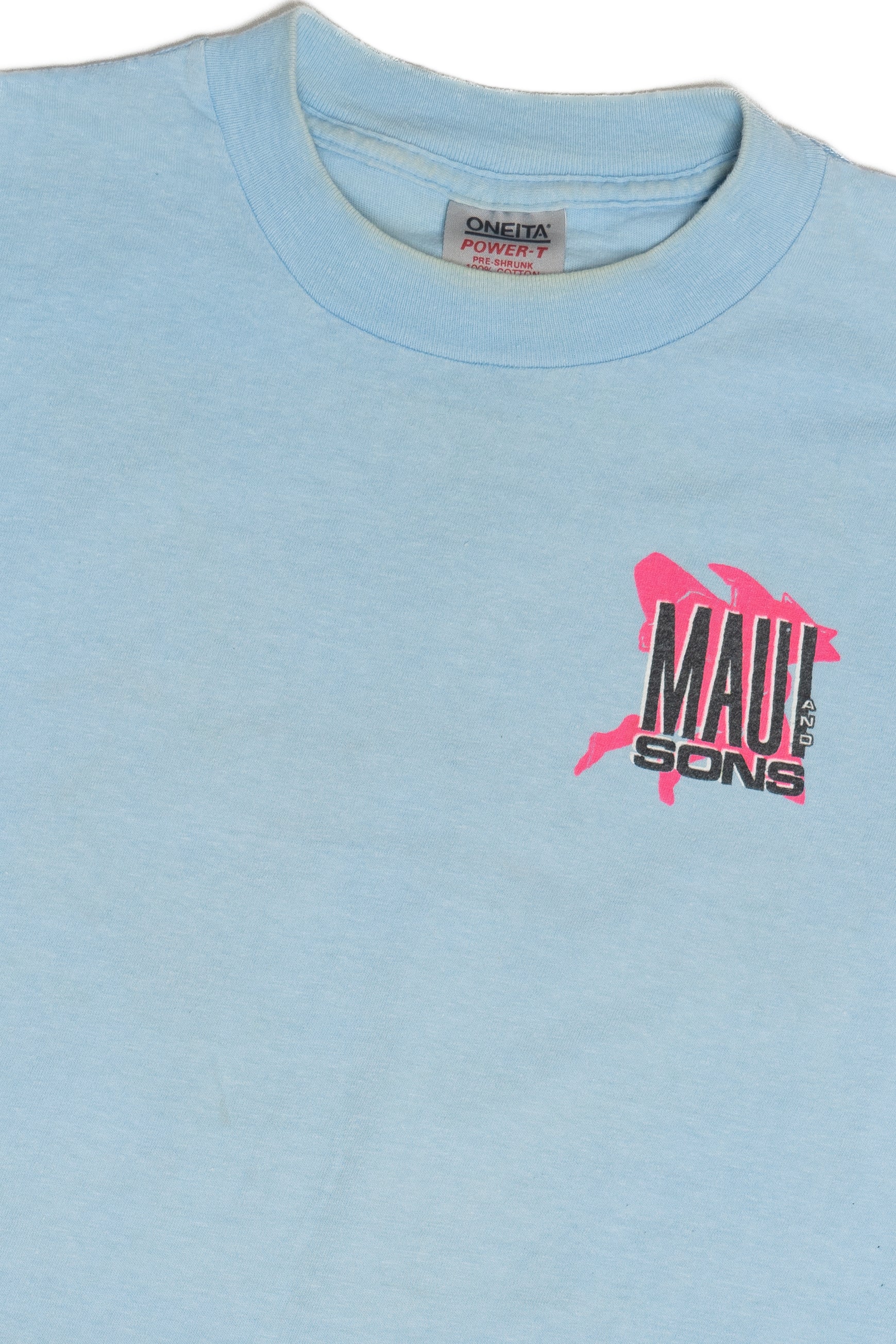 Vintage "Maui & And Sons" Neon Sunset T-Shirt (1990s)