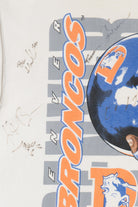 Vintage 1996 Signed Denver Broncos NFL Distressed T-Shirt (1990s)