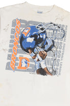 Vintage 1996 Signed Denver Broncos NFL Distressed T-Shirt (1990s)