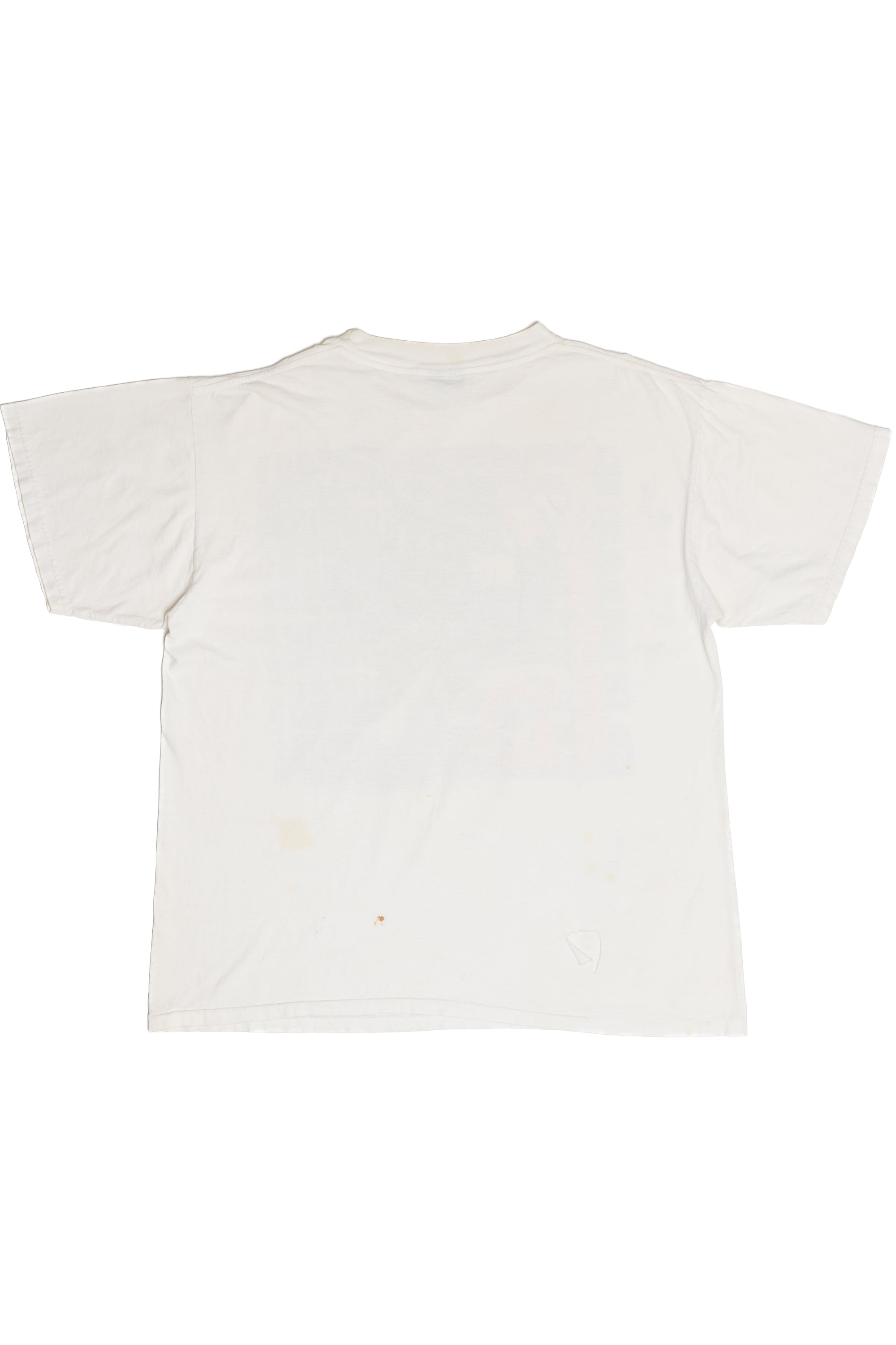 Vintage 1996 Signed Denver Broncos NFL Distressed T-Shirt (1990s)