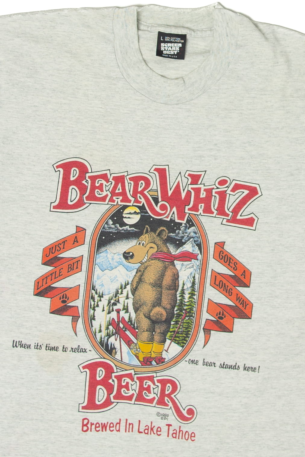Vintage Bear Whiz Beer T-Shirt (1980s)