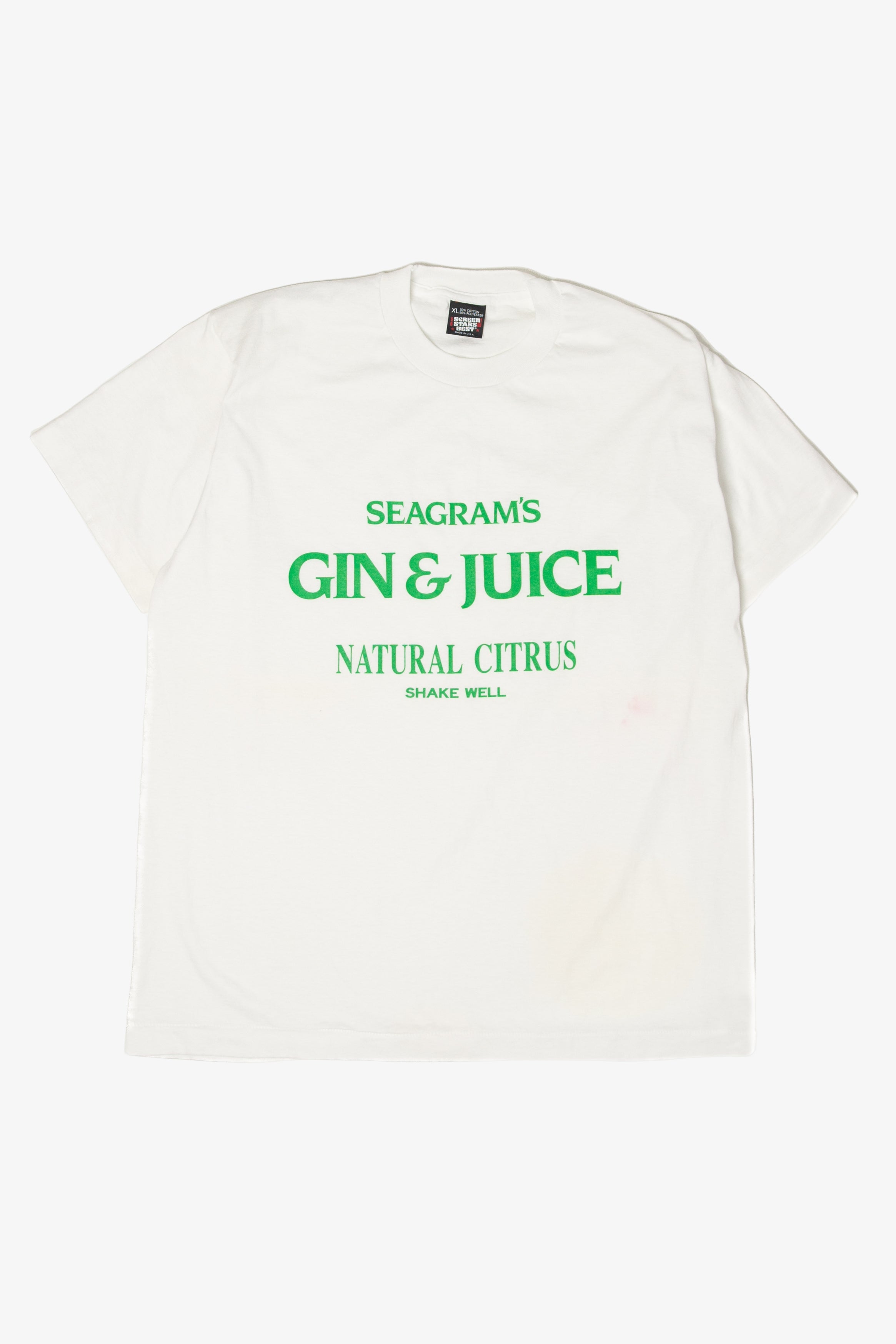 Vintage "Seagram's Gin & Juice Natural Citrus" T-Shirt (1990s)