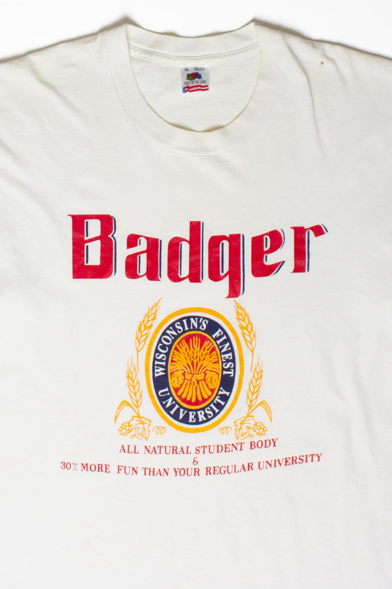 Vintage Wisconsin Badgers Beer T-Shirt (1990s)