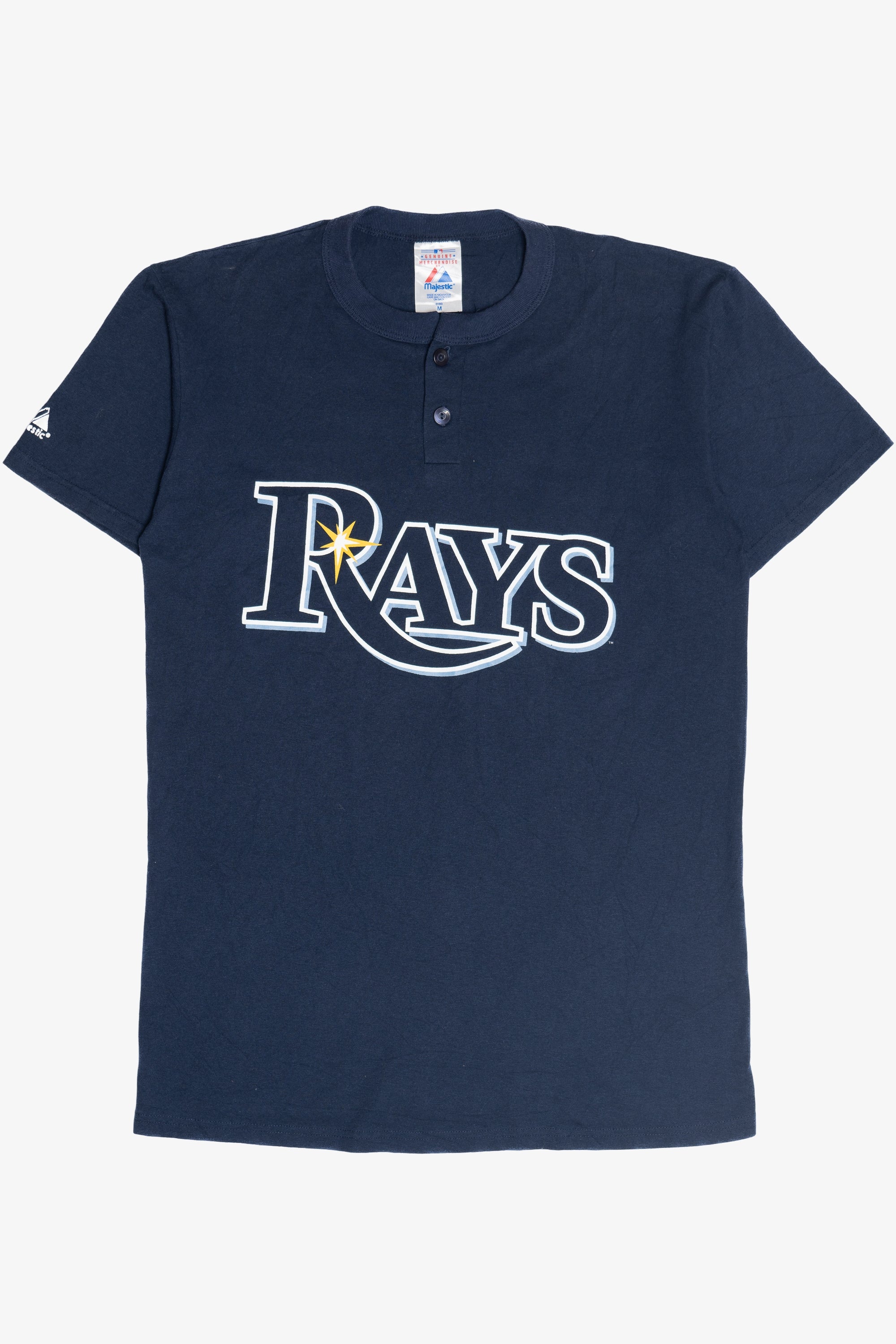 Tampa Bay Rays #24 Two Button Majestic T-Shirt