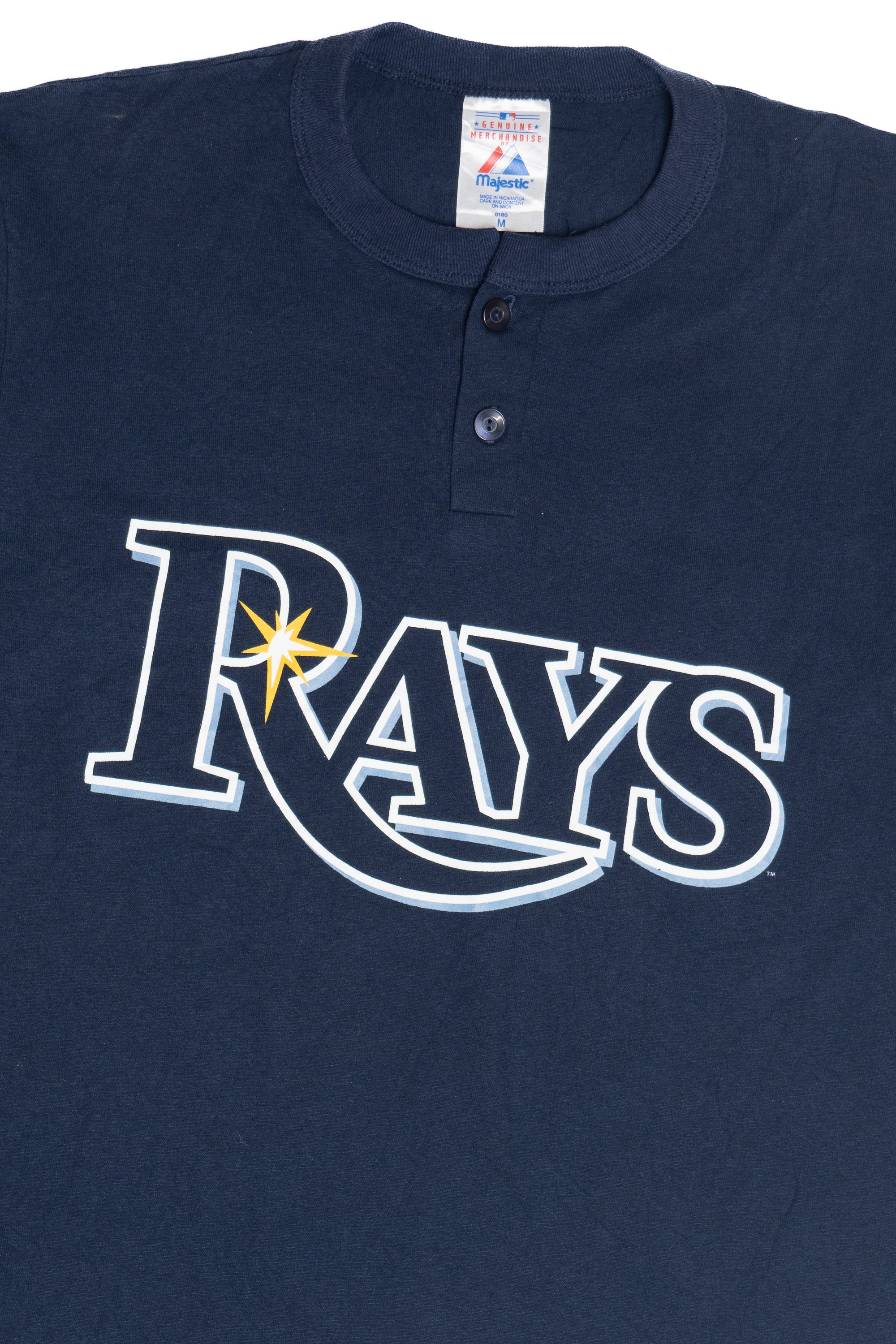 Tampa Bay Rays #24 Two Button Majestic T-Shirt