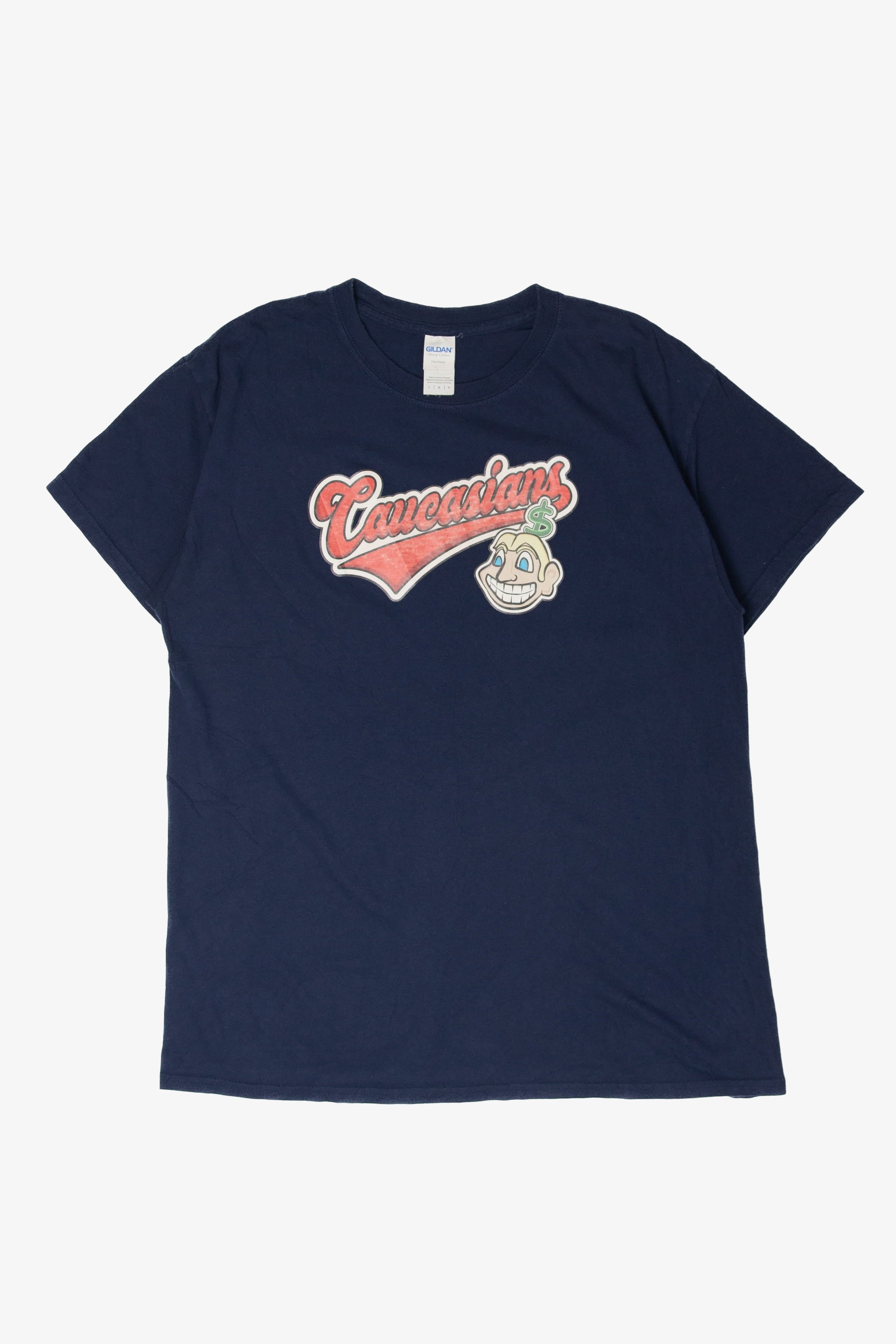Recycled "Caucasians" Parody T-Shirt (2010s)