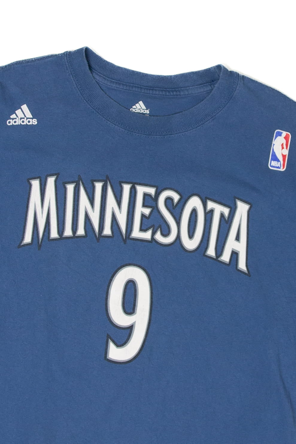 Recycled Minnesota Timberwolves Ricky Rubio #9 NBA T-Shirt (2010s)