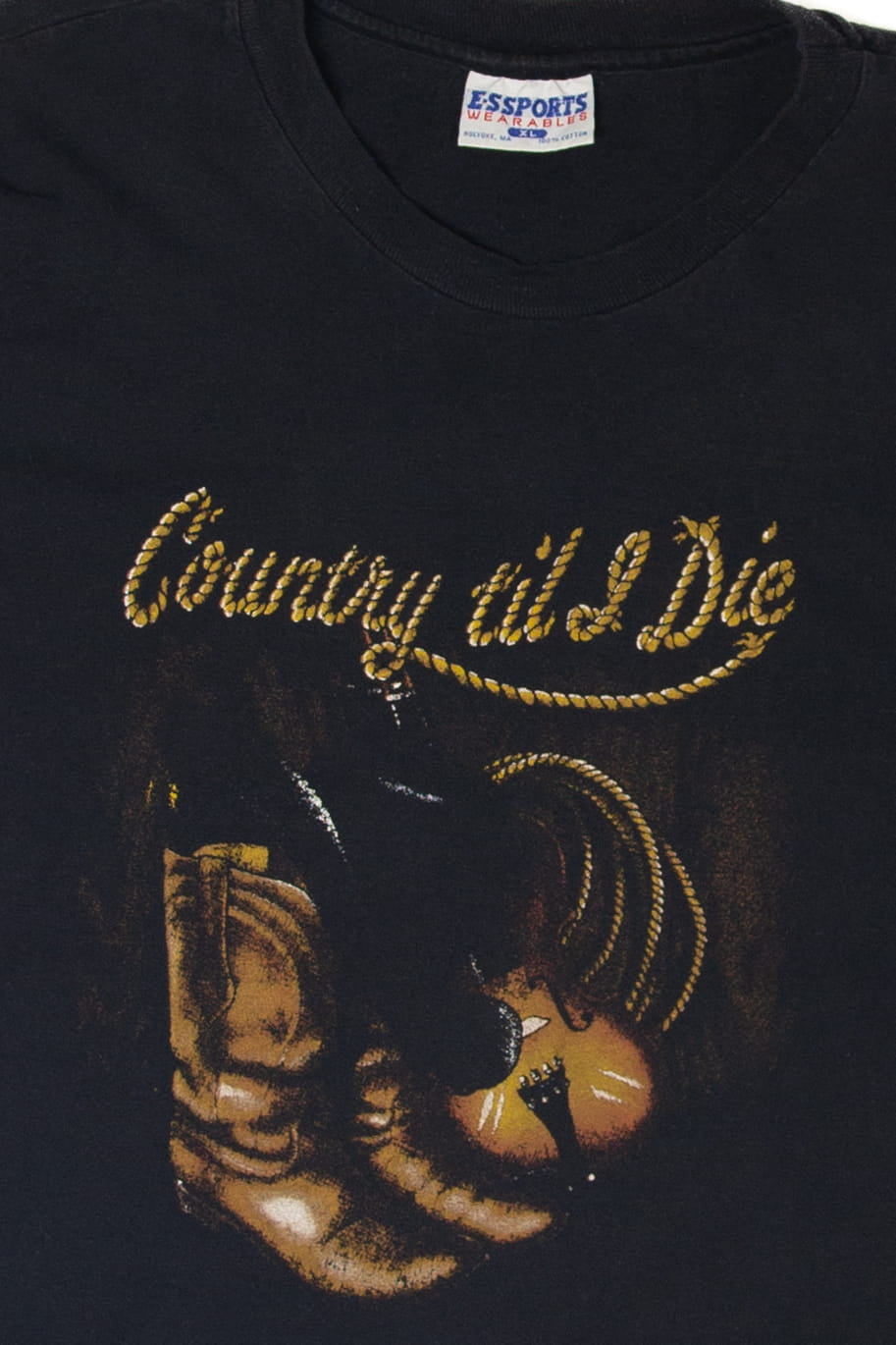 Vintage 'Country Til I Die" T-Shirt
