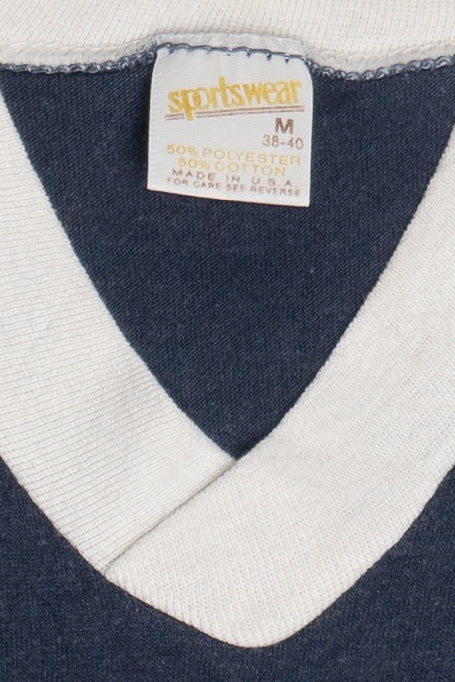 Vintage "Montgomery County Maryland Fire & Rescue" V-Neck Ringer T-Shirt (1980s)