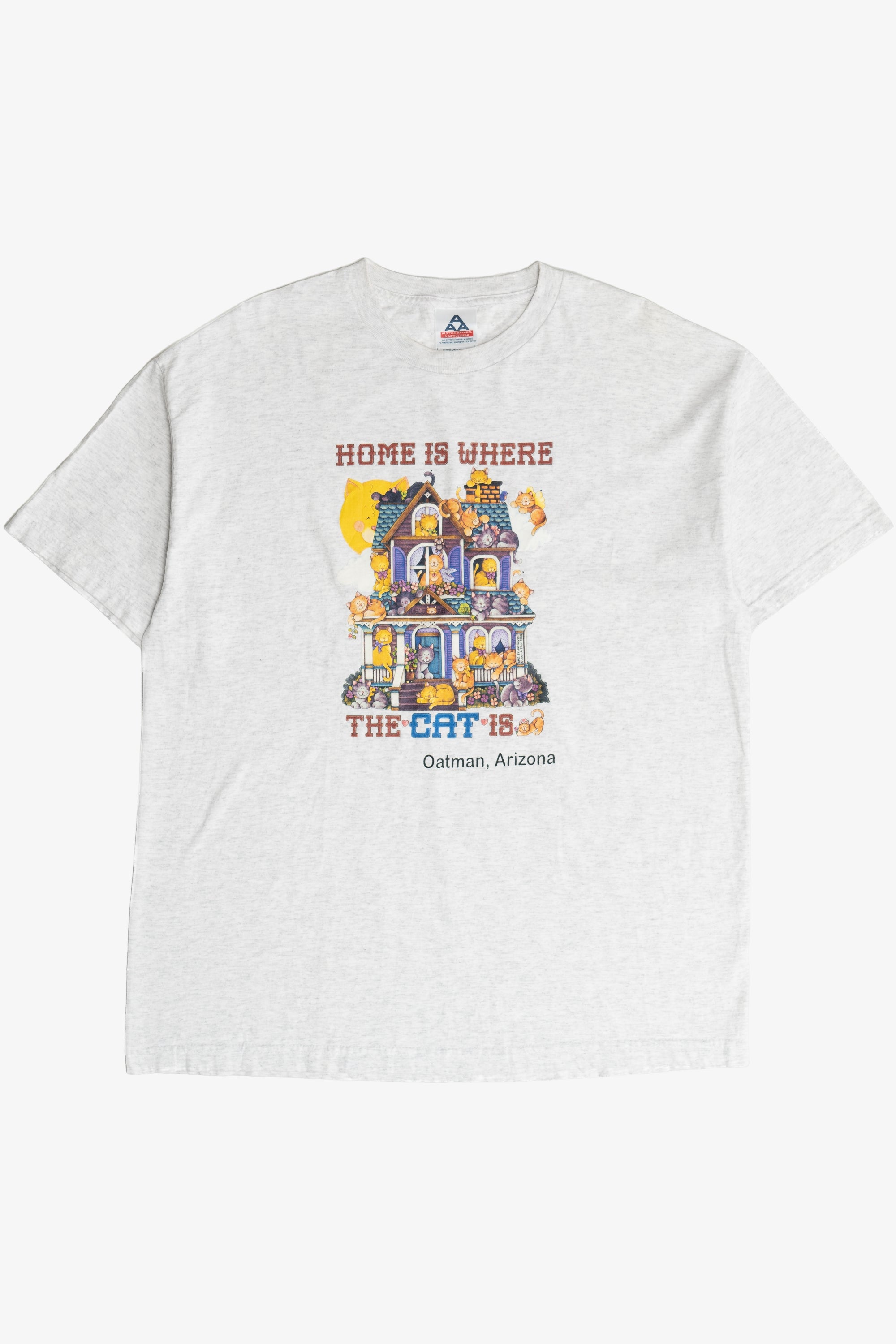 Vintage "Home Is Where The Cat Is" Oatman, Arizona T-Shirt (2000s)