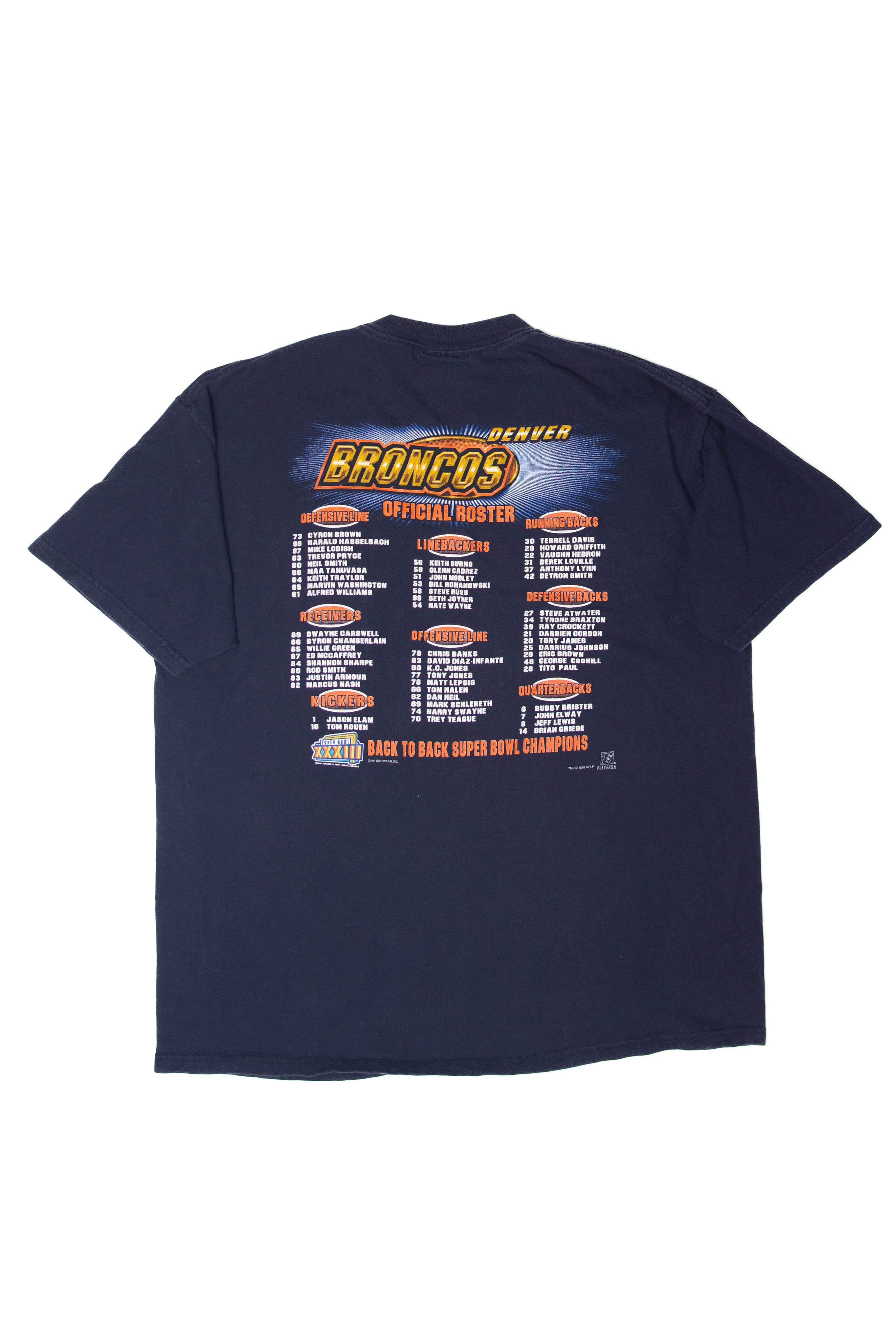 Vintage Denver Broncos Superbowl Champions T-Shirt (1990s)