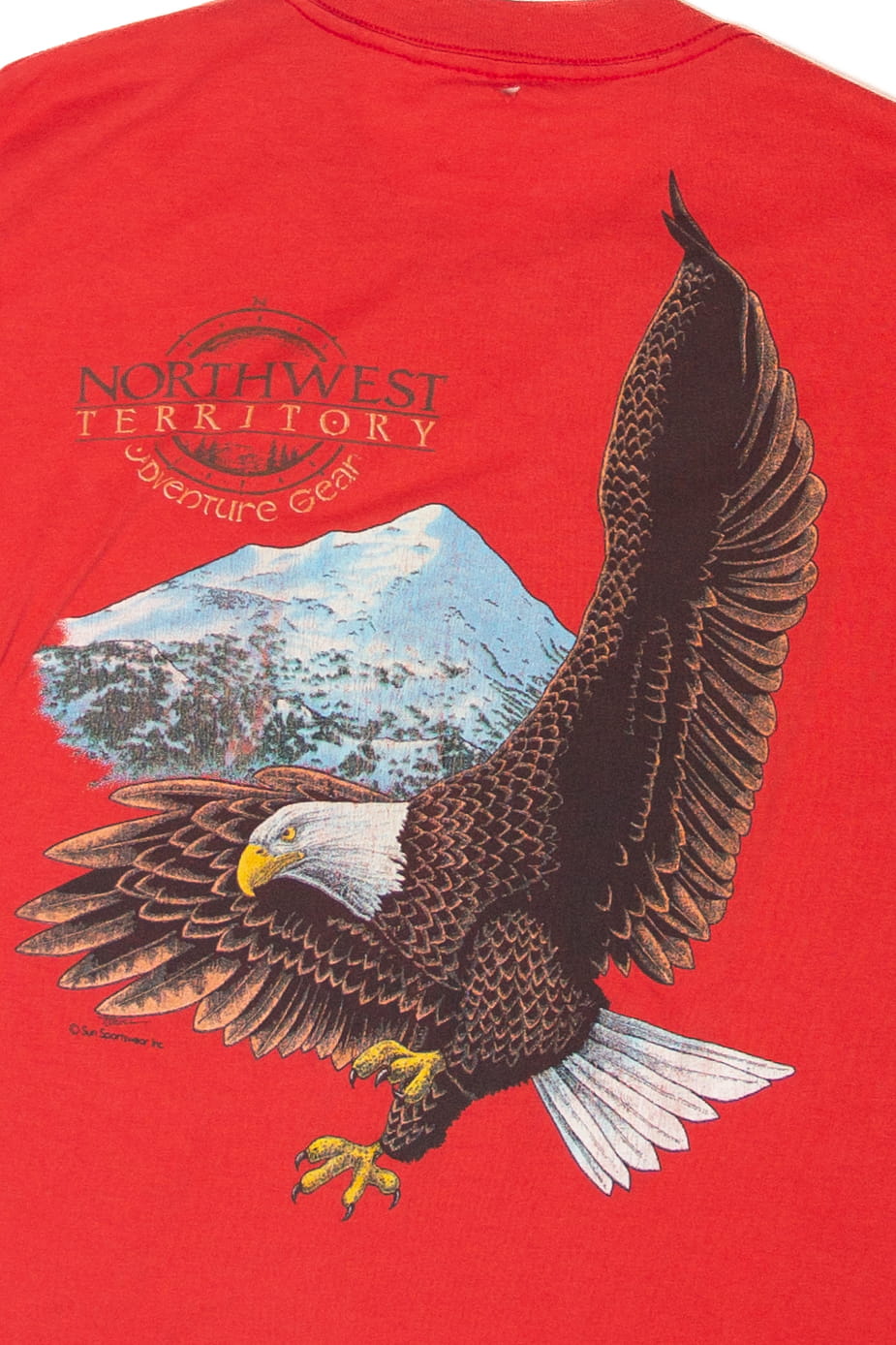 Vintage Northwest Territory Adventure Gear Bald Eagle T-Shirt (1990s)