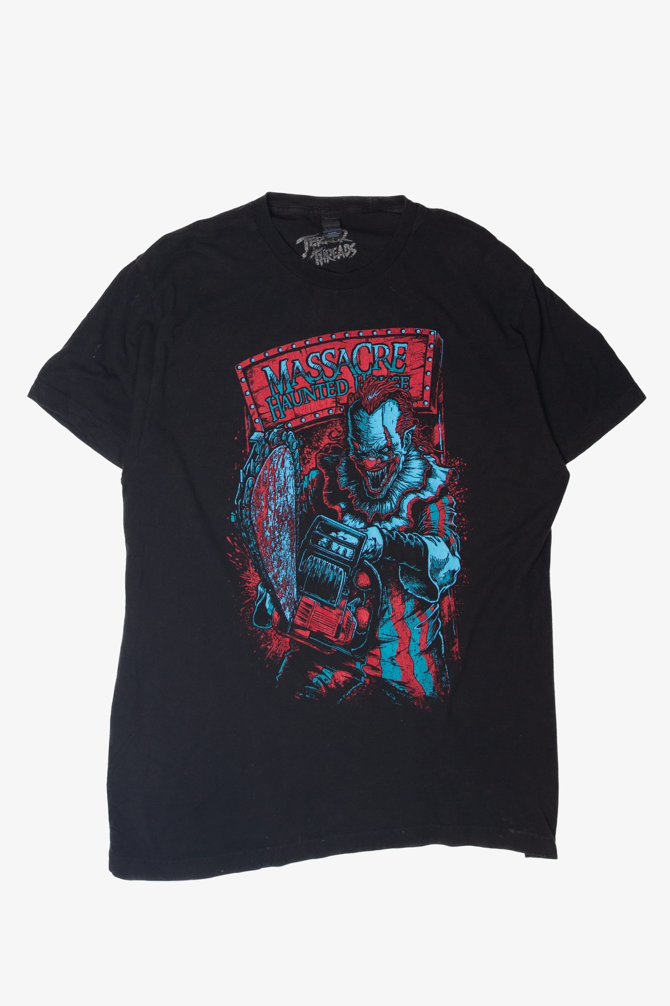Chainsaw Killer Clown "Massacre Haunted House" T-Shirt
