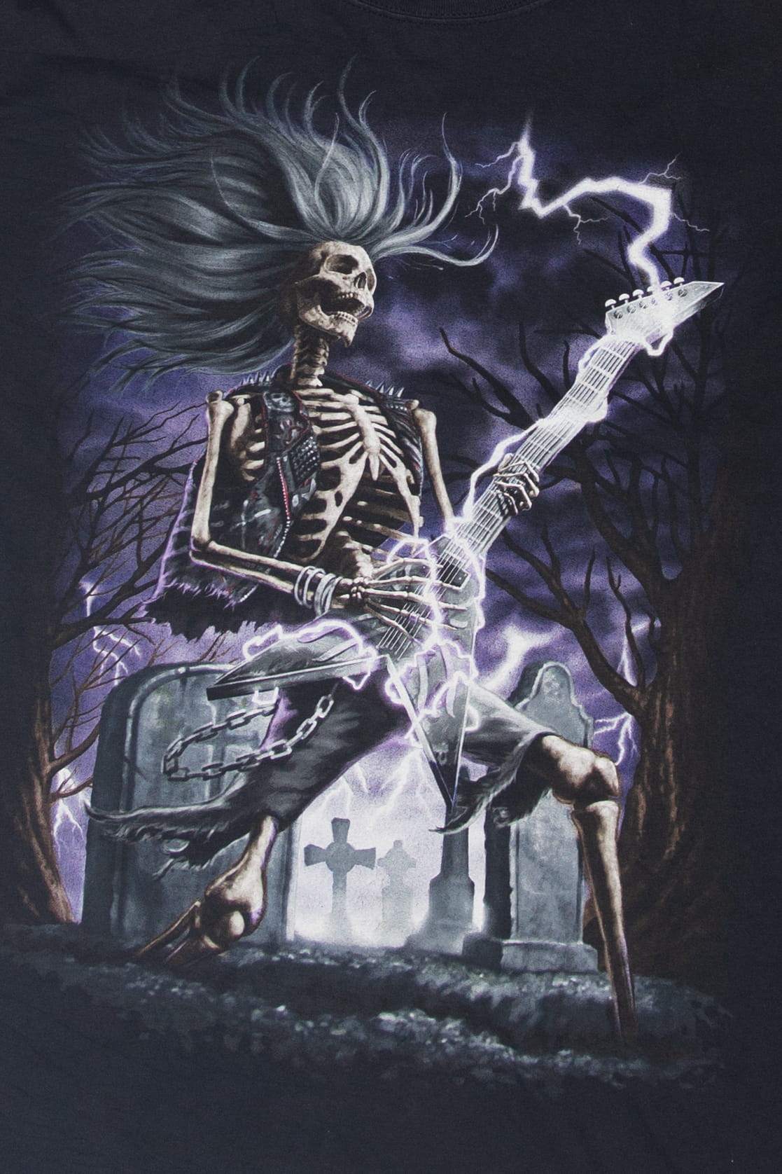Skeleton With Guitar T-Shirt