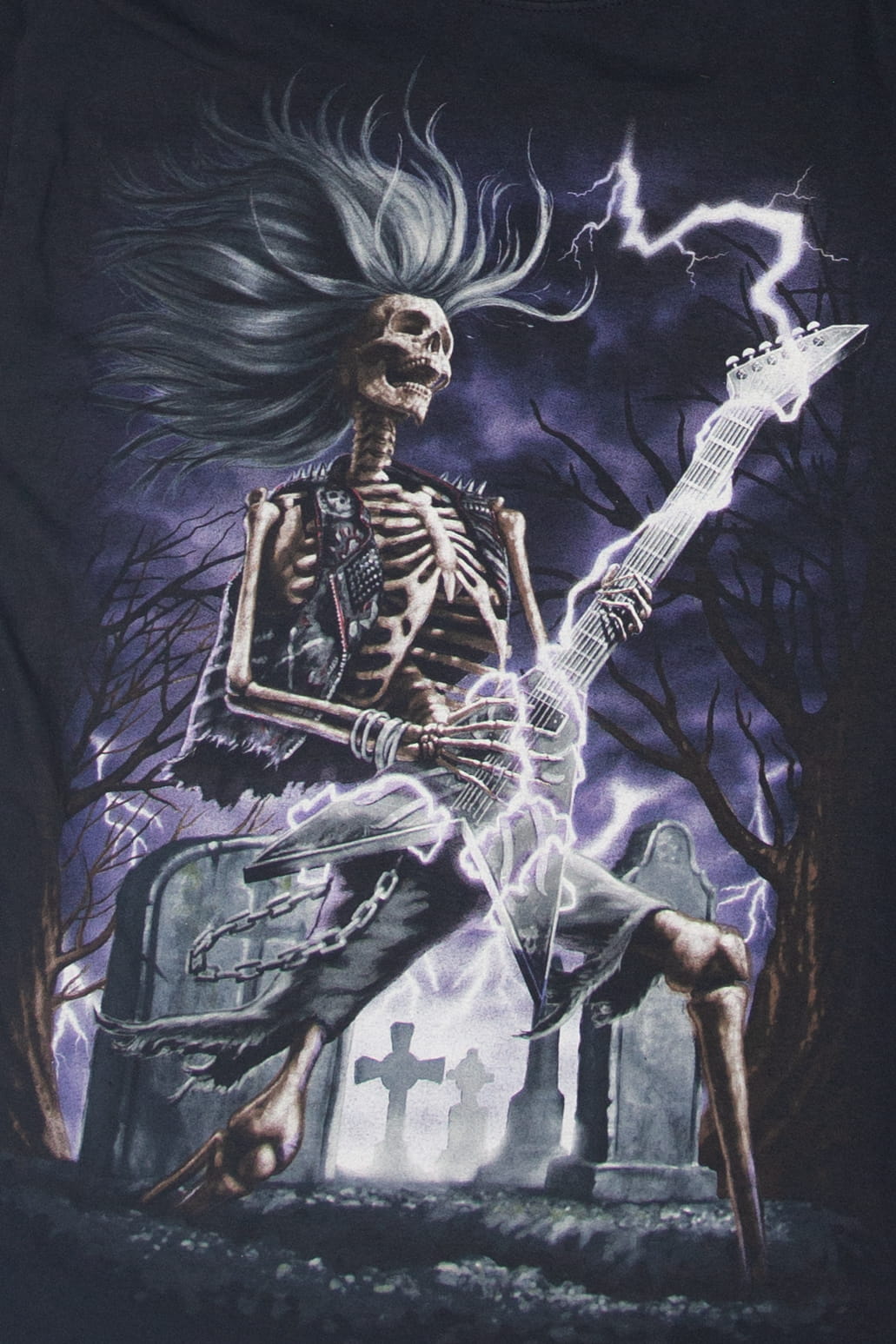 Undead Skeleton Rockstar T-Shirt