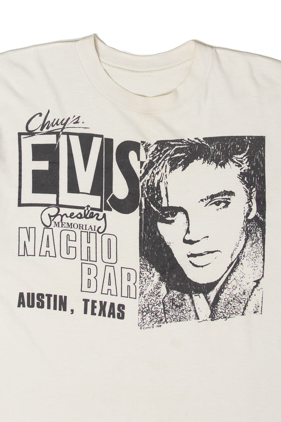 Vintage Elvis Presley Memorial Nacho Bar T-Shirt (1980s)