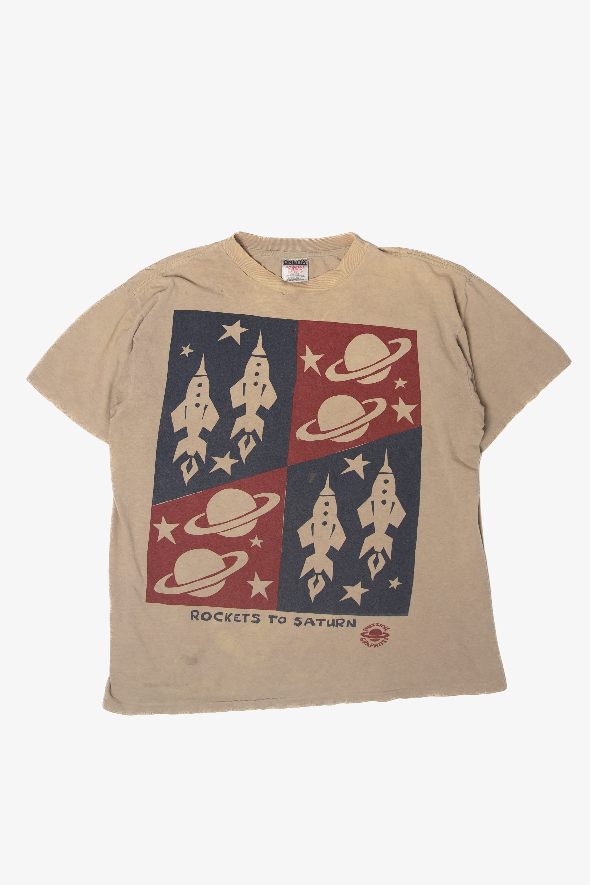 Vintage Distressed Rockets To Saturn T-Shirt (1990s)