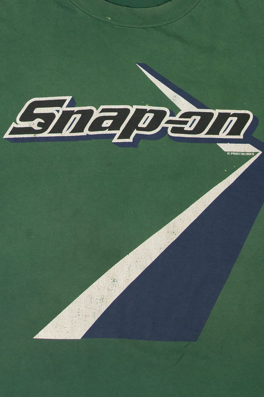Vintage Distressed Snap-On T-Shirt (1990s)