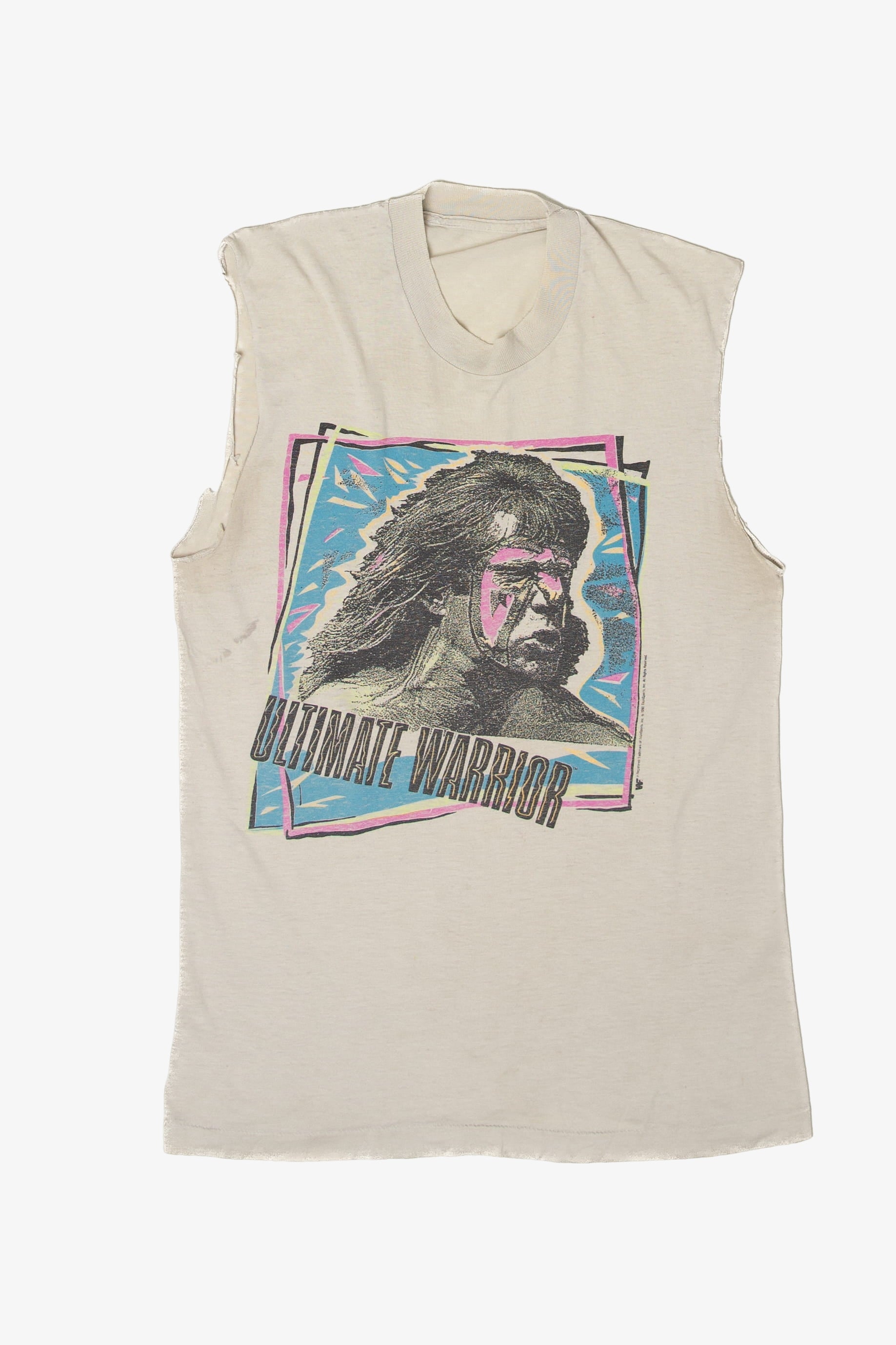 Vintage Ultimate Warrior WWE Sleeveless T-Shirt (1990s)