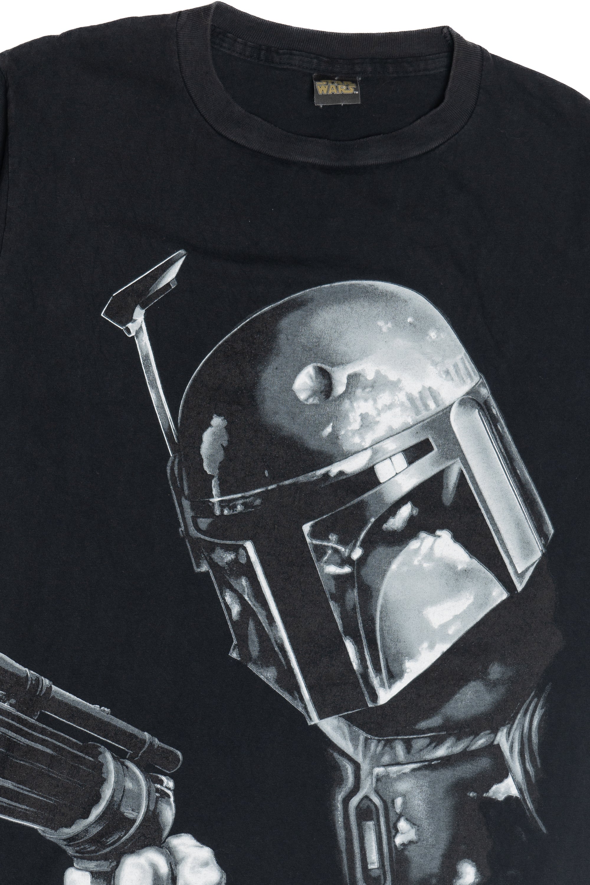 Vintage 1997 Star Wars Boba Fett Wraparound Print T-Shirt (1990s)