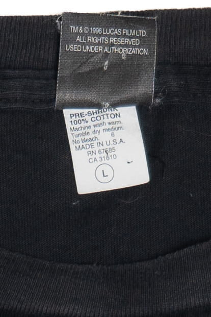 Vintage 1997 Star Wars Boba Fett Wraparound Print T-Shirt (1990s)