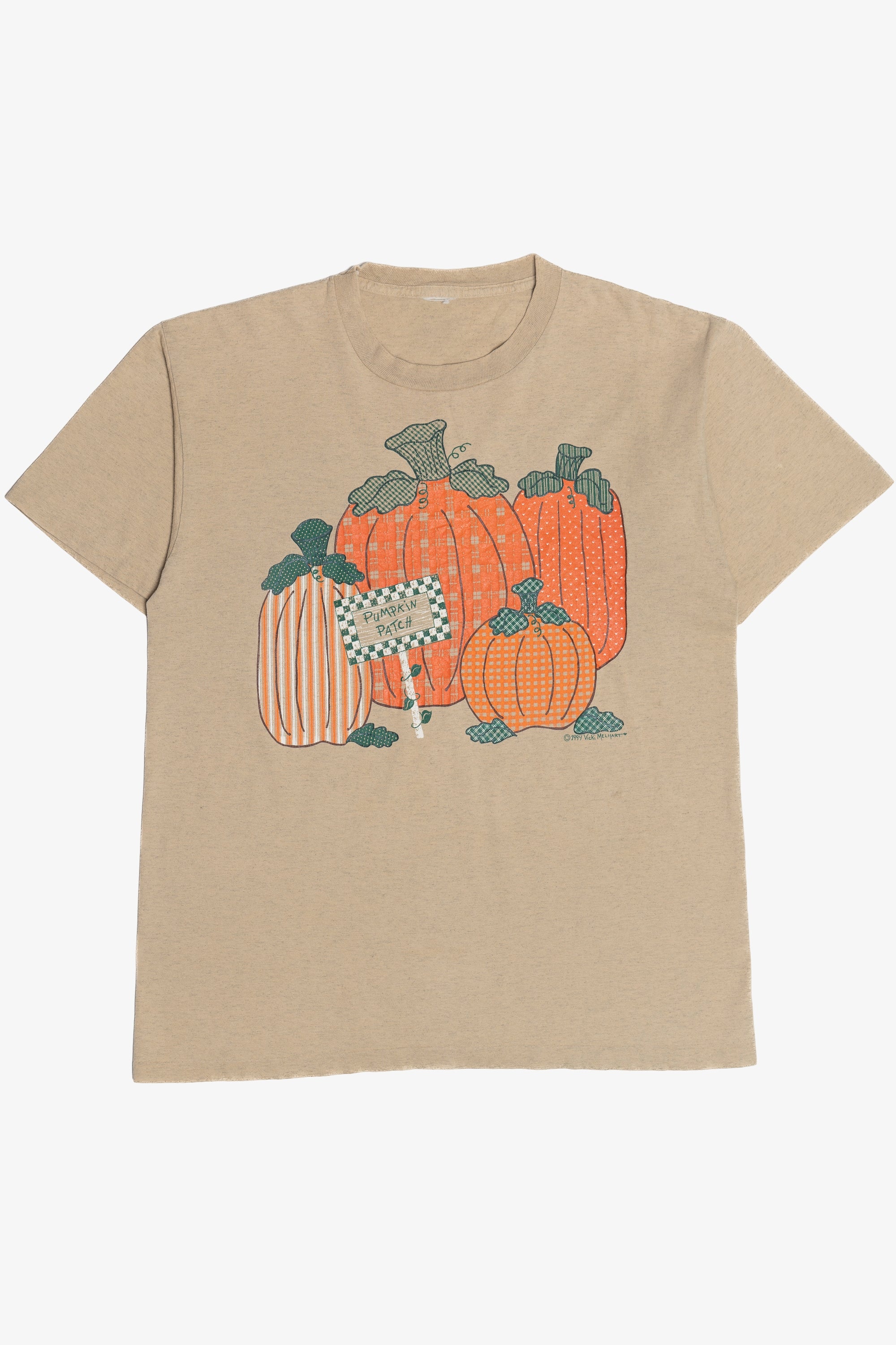 Vintage "Pumpkin Patch" Fall Harvest Single Stitch T-Shirt (1990s)