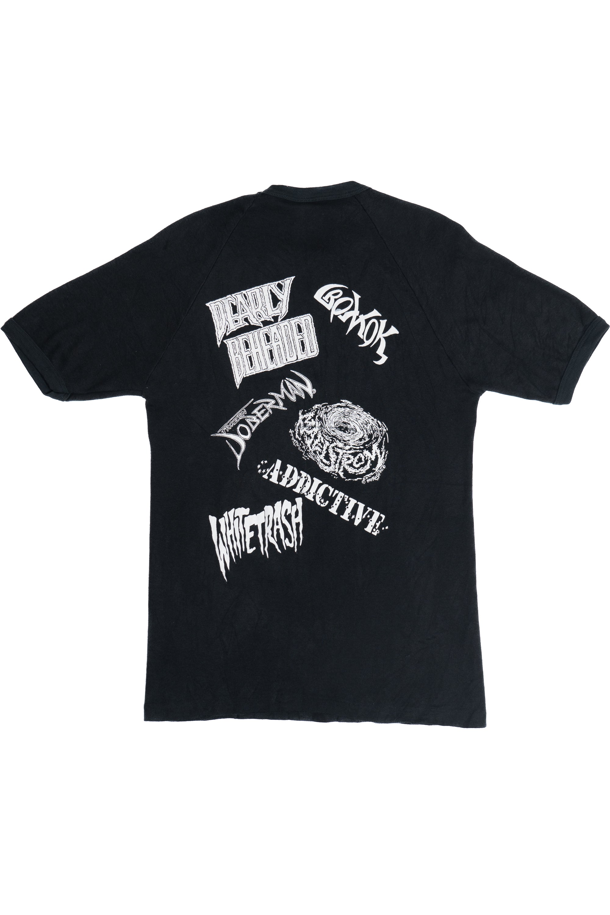 Vintage 1990 Thrash Metal New Years Eve Beach Party Raglan T-Shirt (1990s)