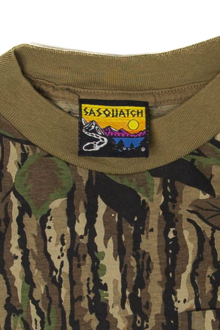 Vintage Camouflage Sasquatch T-Shirt (1990s)