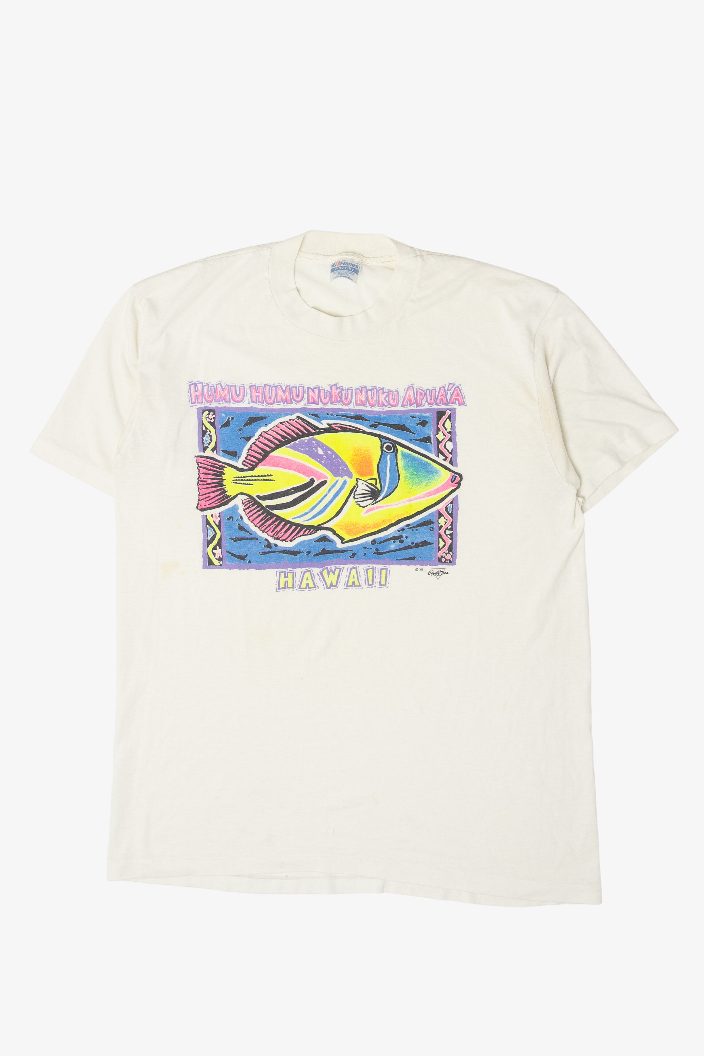 Vintage Humu Humu Nuka Nuka Apua'a Hawaii T-Shirt (1990s)