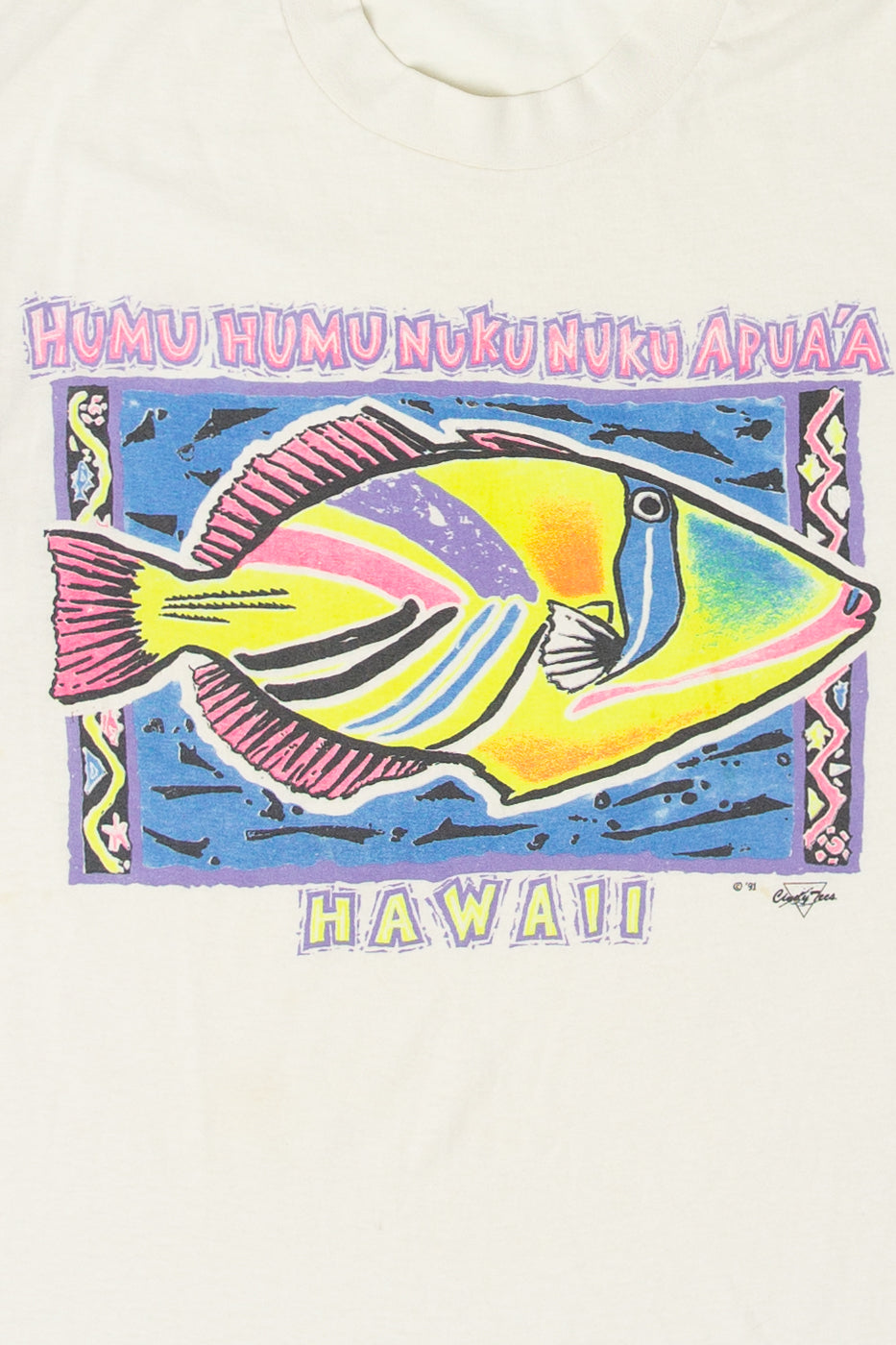 Vintage Humu Humu Nuka Nuka Apua'a Hawaii T-Shirt (1990s)