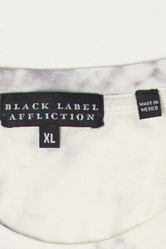 Affliction Rhinestone Tied Side Fringe Sleeveless T-Shirt