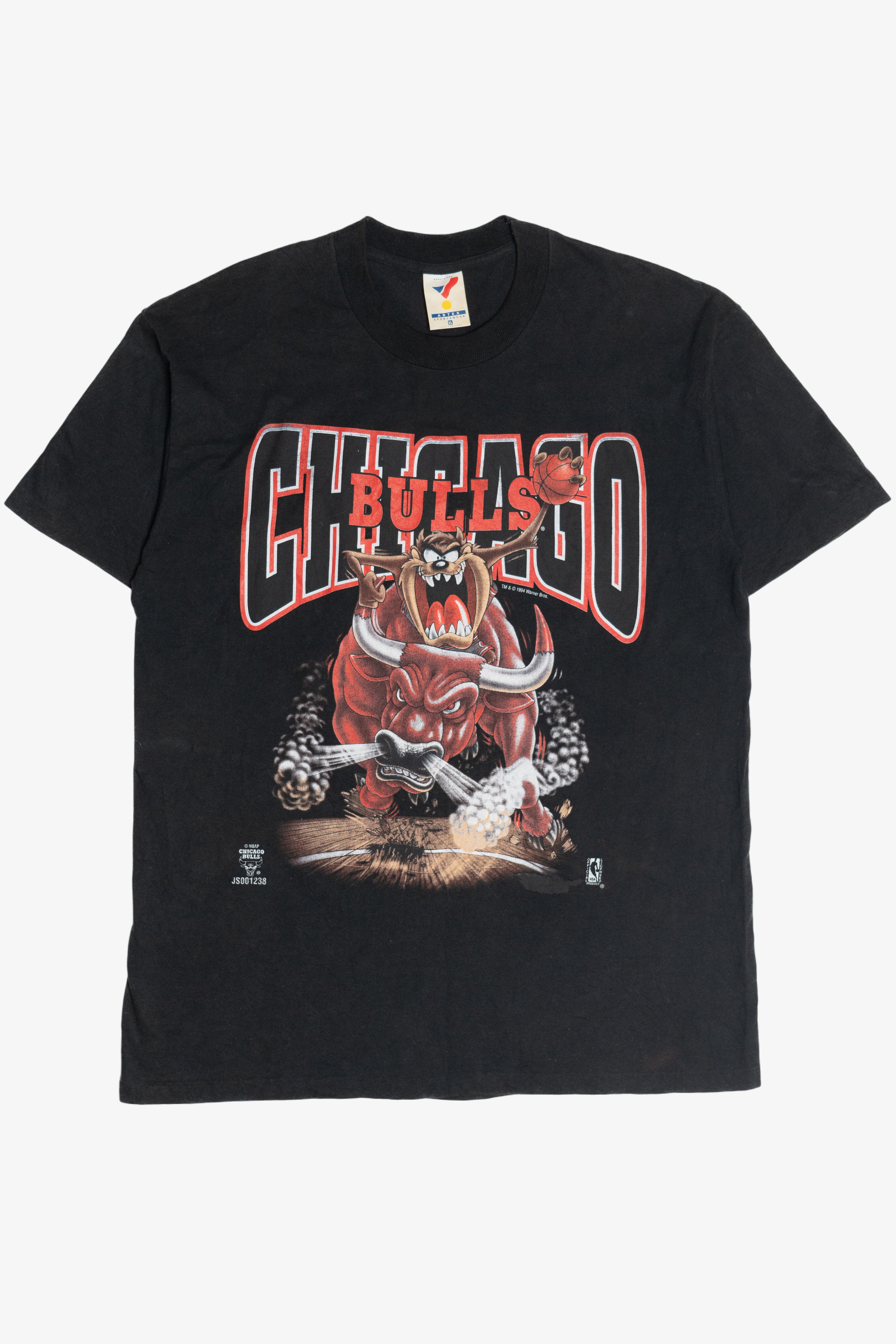 Vintage Chicago Bulls Taz Looney Tunes Artex T-Shirt (1990s)