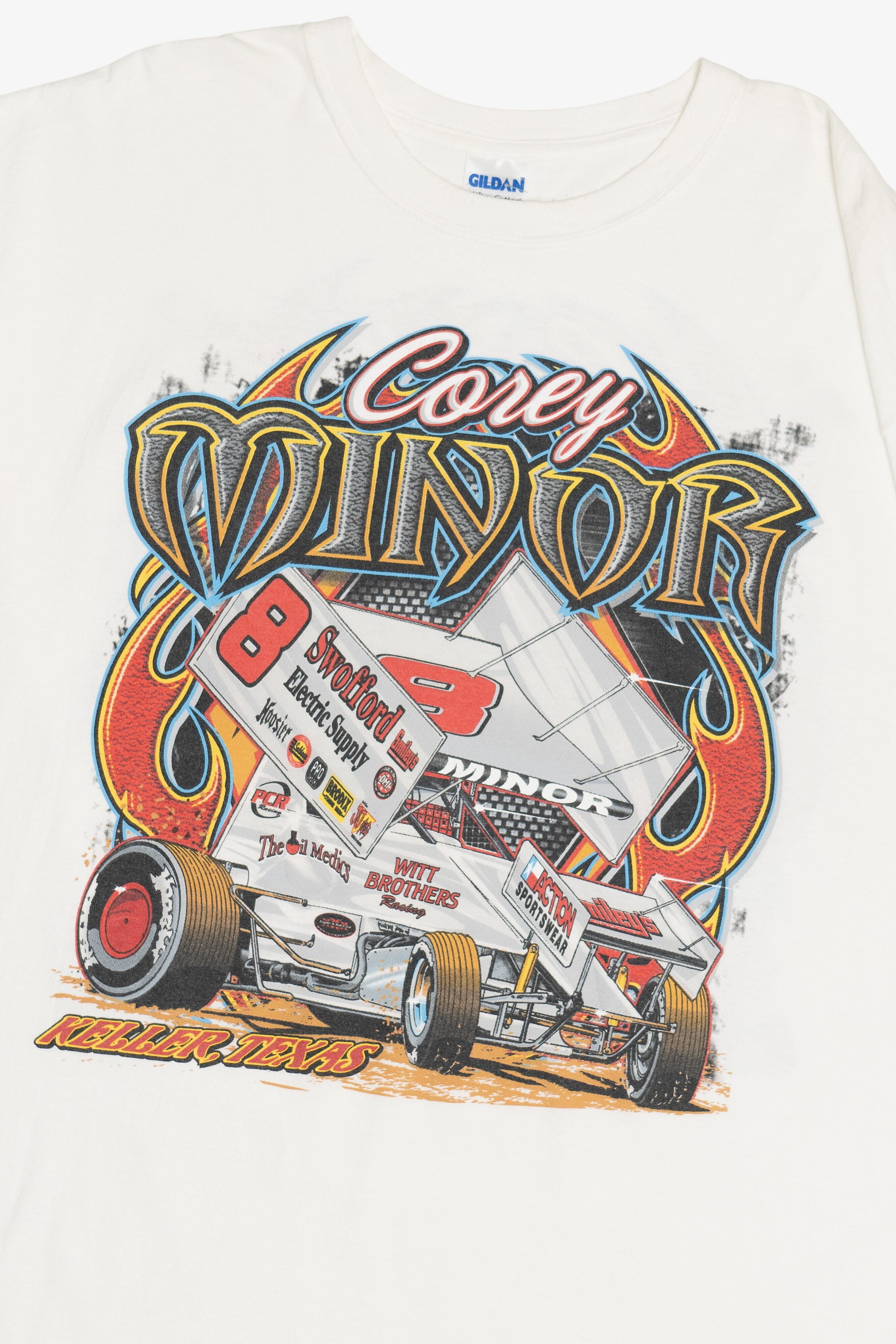 Corey Minor Racing Front/Back Print T-Shirt